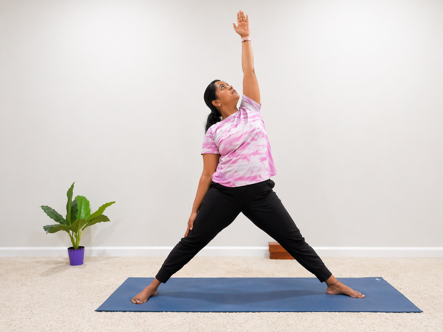 Vandana teaching yoga at Slow N Steady Yoga Class