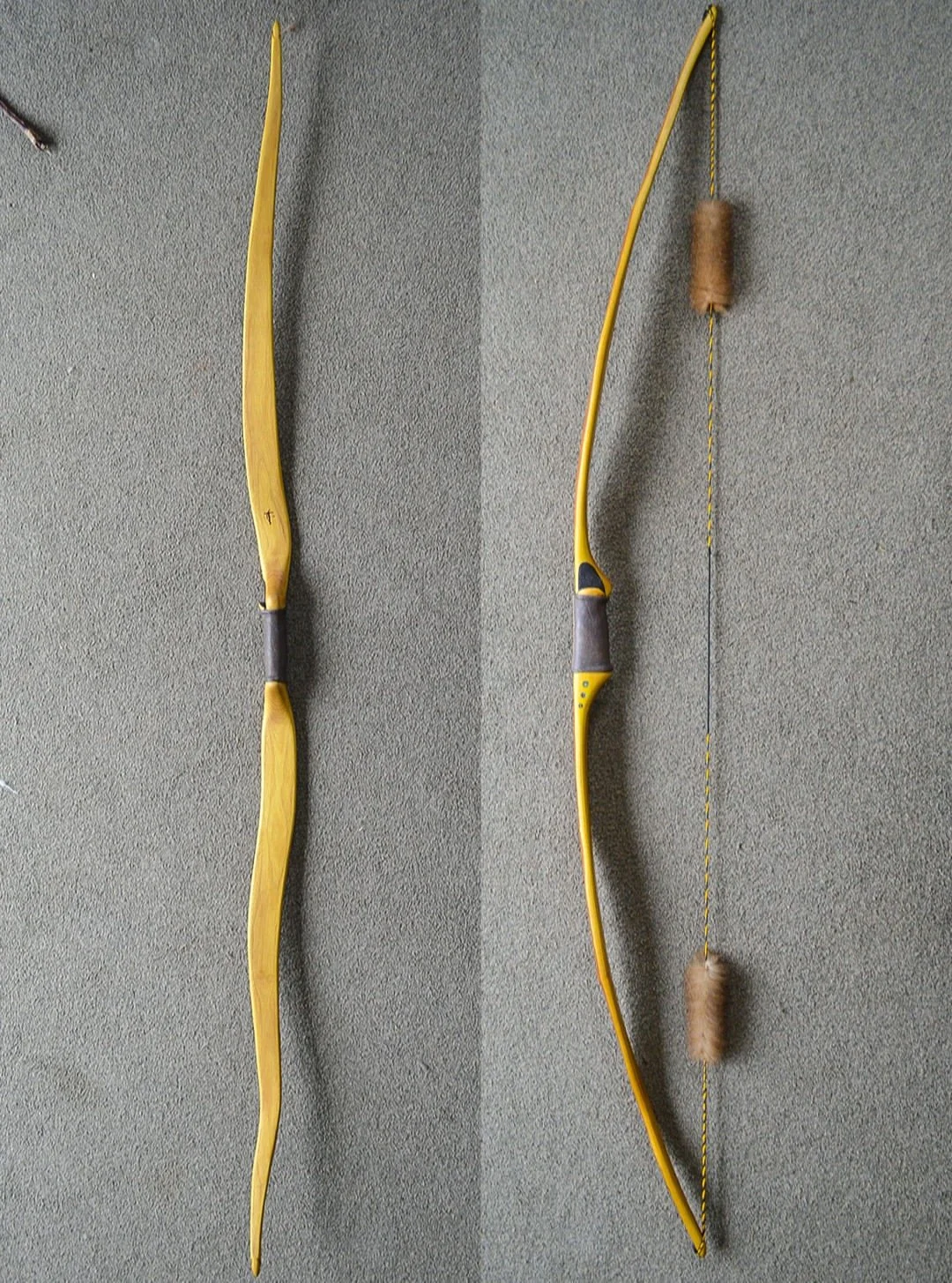 A new completed osage bow for a client. Really happy with how this one turned out. Got one more.jpg