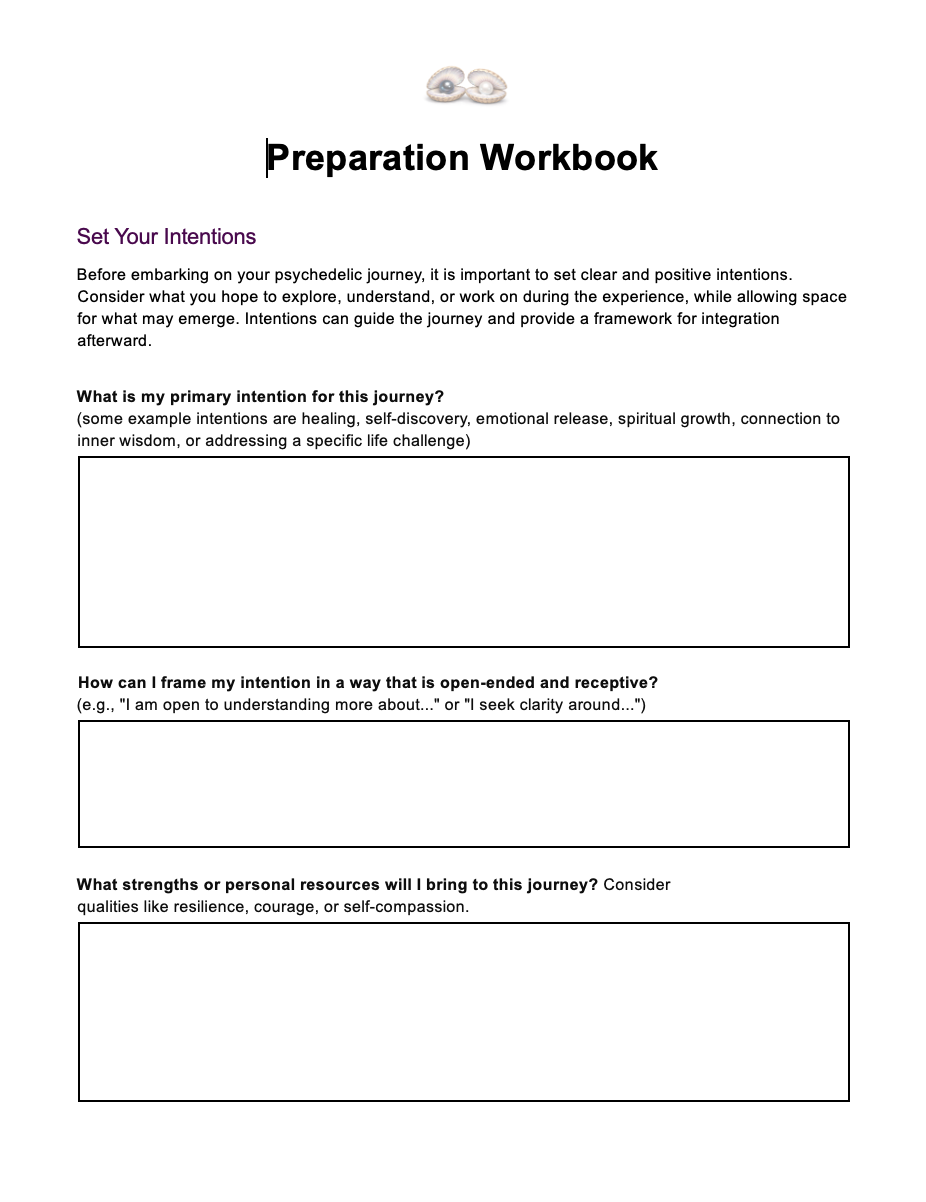 Preparation Workbook