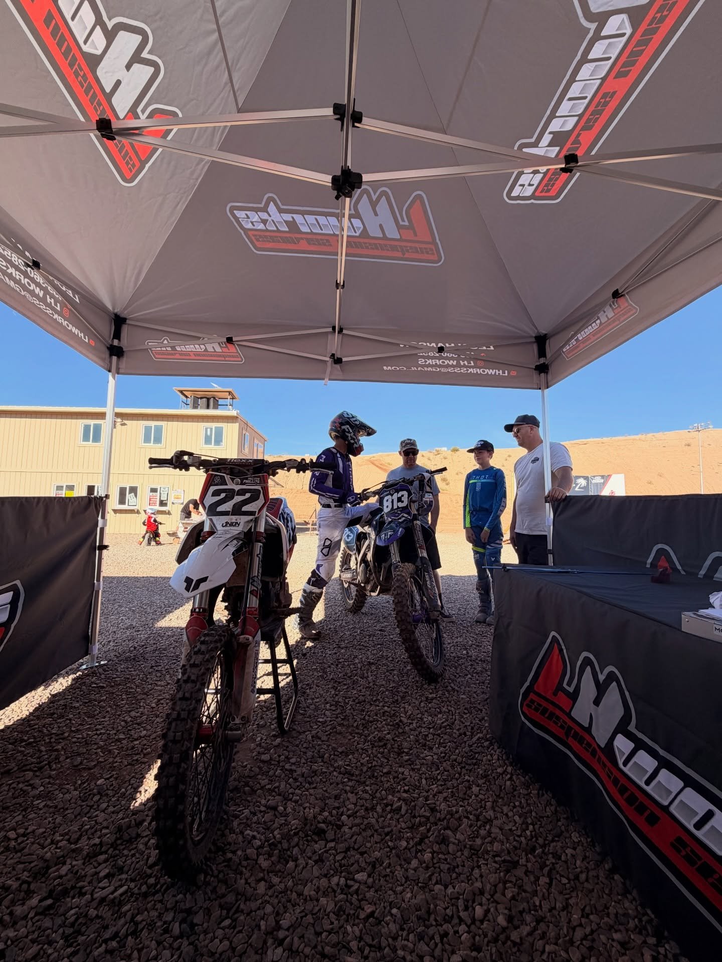 We are out here at Mesquite Motocross Track / Rocky Mountain ATVMC Off-Road Oasis for the RMX race weekend! Come by if you have any questions, we&rsquo;re right next to our good friends @fasstcompany