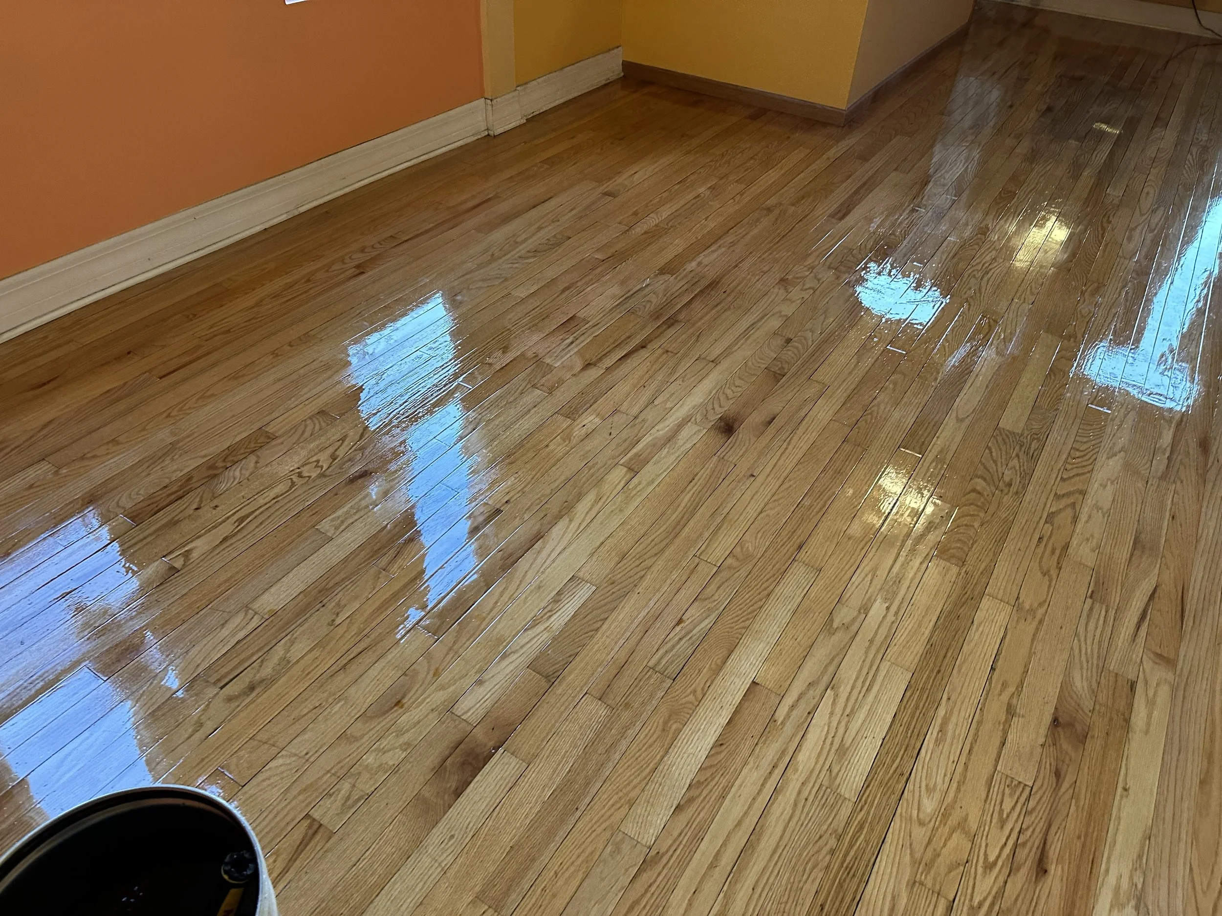 Professionally refinished hardwood floors in Harvard, IL by Cristian Maxin Flooring