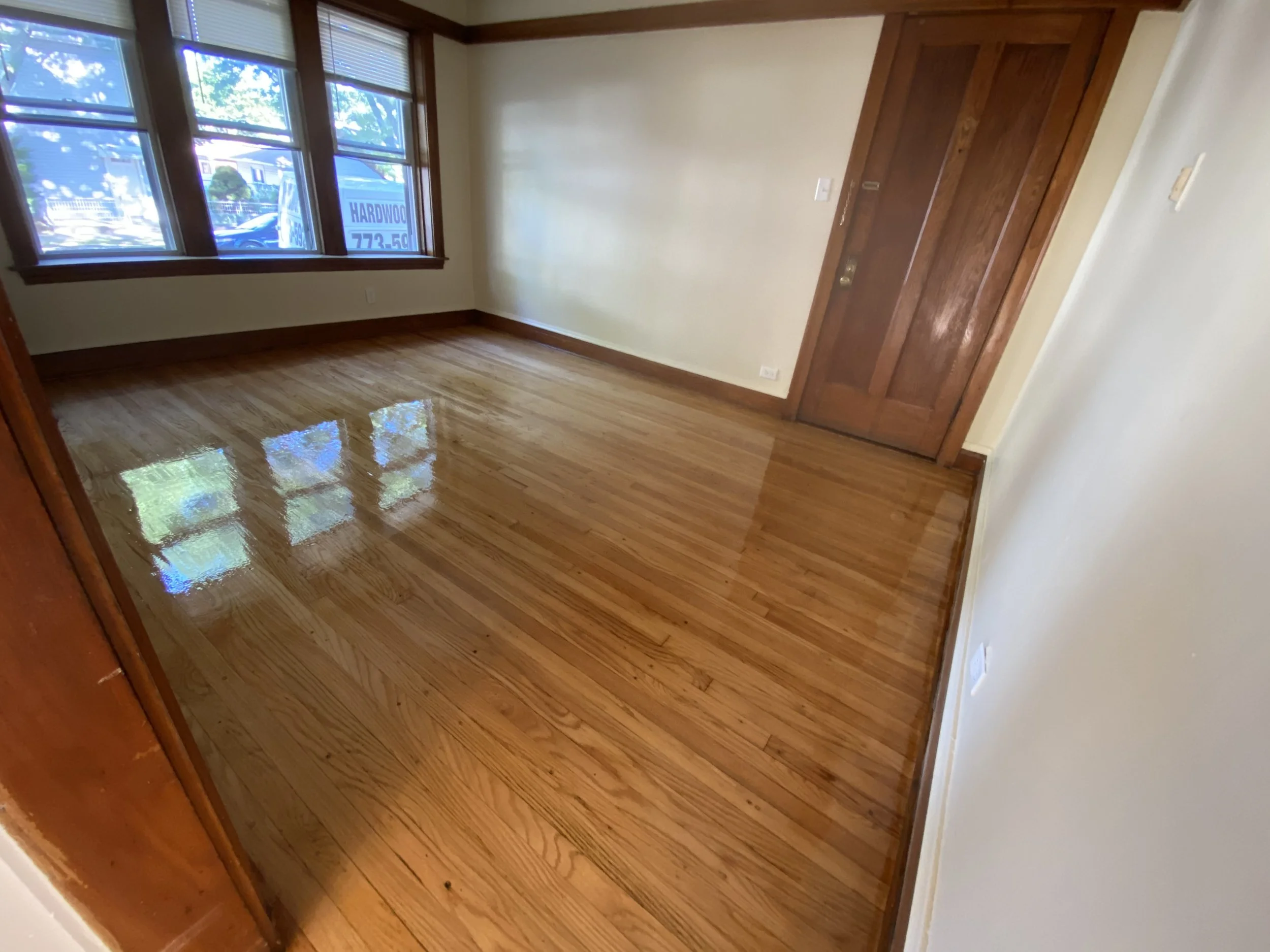 Refinished hardwood flooring in Pistakee Highlands, IL by Cristian Maxin Flooring