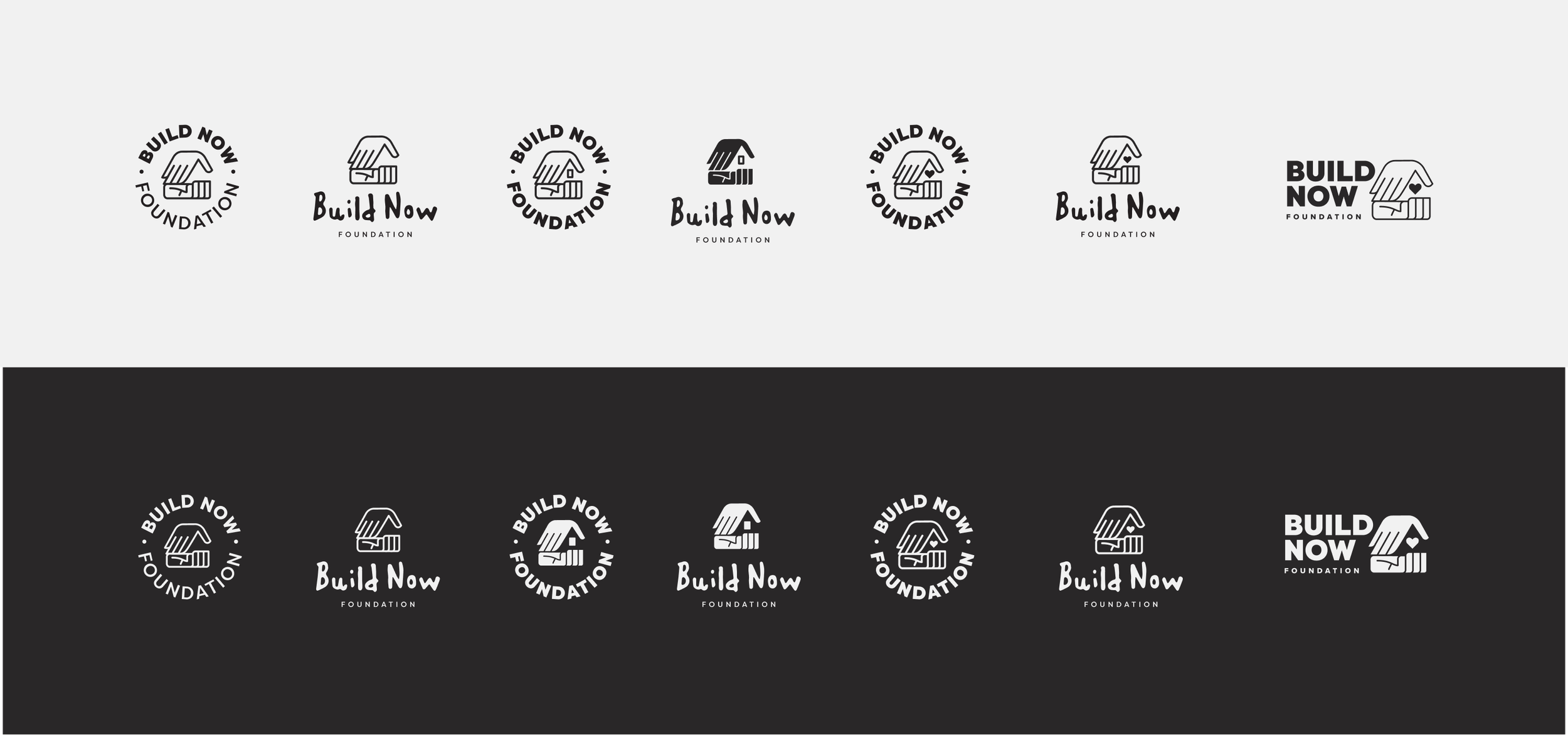 With a symbol direction selected we explored different lockups and typographic styles.