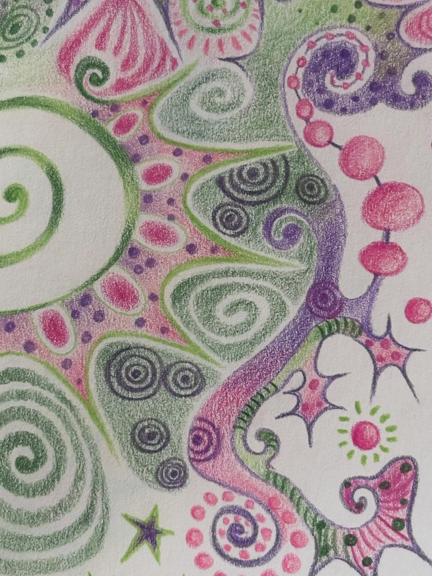 you&rsquo;re gonna have to scroll for the reveal muahaha!! ✧｡٩(ˊᗜˋ )و✧*｡oldie i never shared on here but i should&rsquo;ve bc i love all the little details in this one aaahhhh!!! 
#whimsicalart #colorpencilart #prismacolors #sketchbookpage #tattoodes