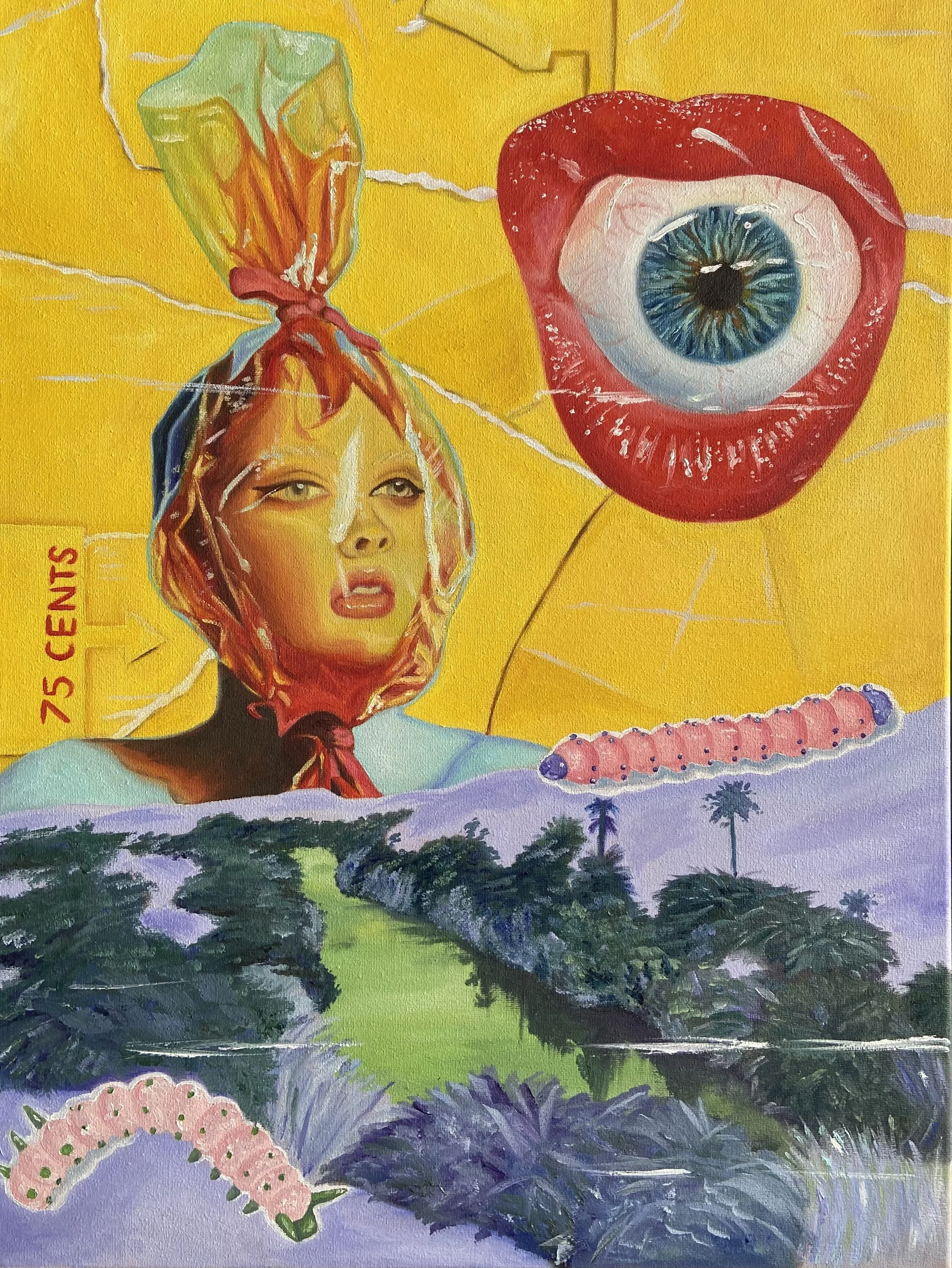 Fever Dream, 2020, 18" x 24", oil on canvas [SOLD]