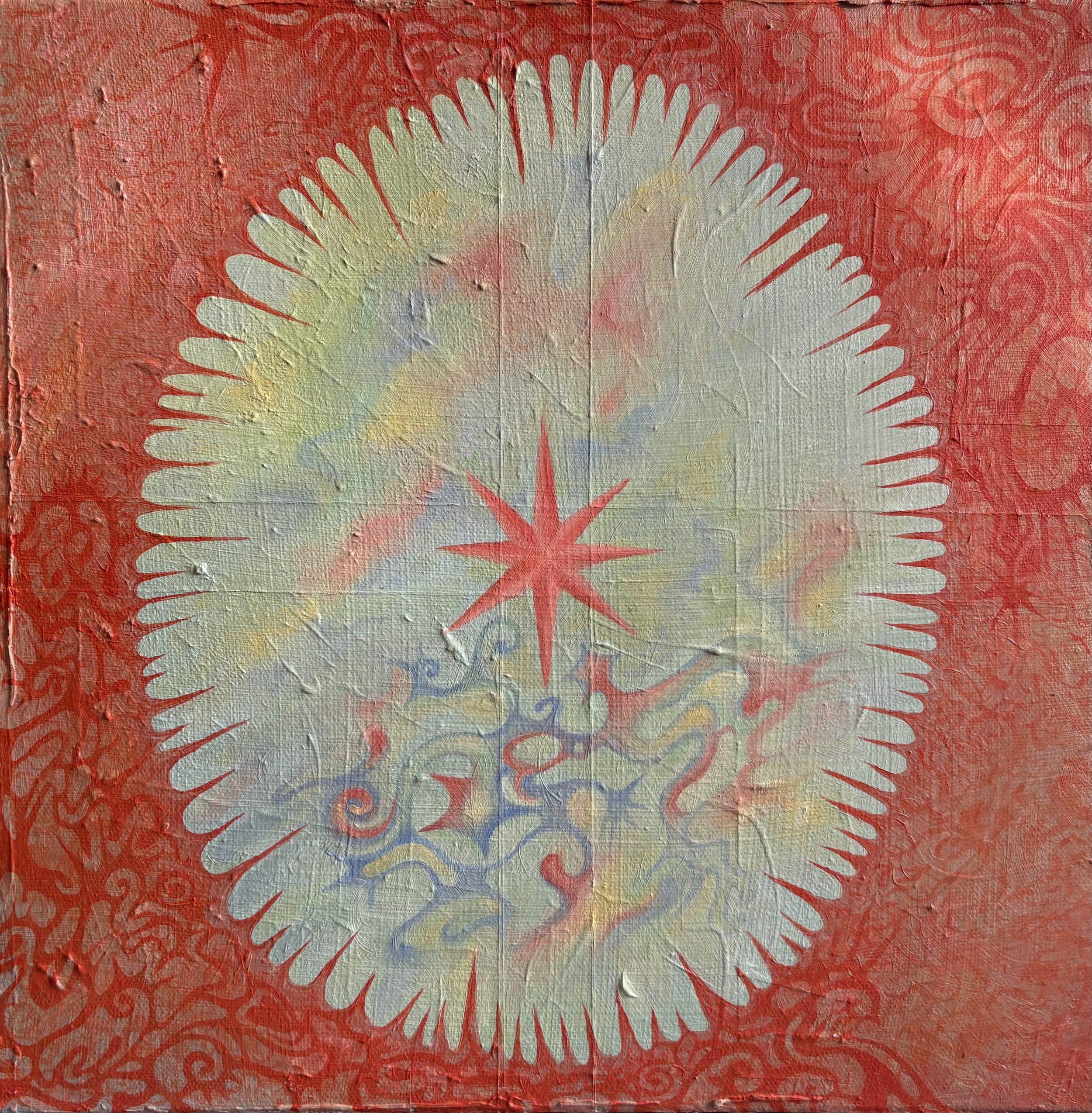 The Consciousness of a Soul, 2024, 12" x 12", oil on canvas