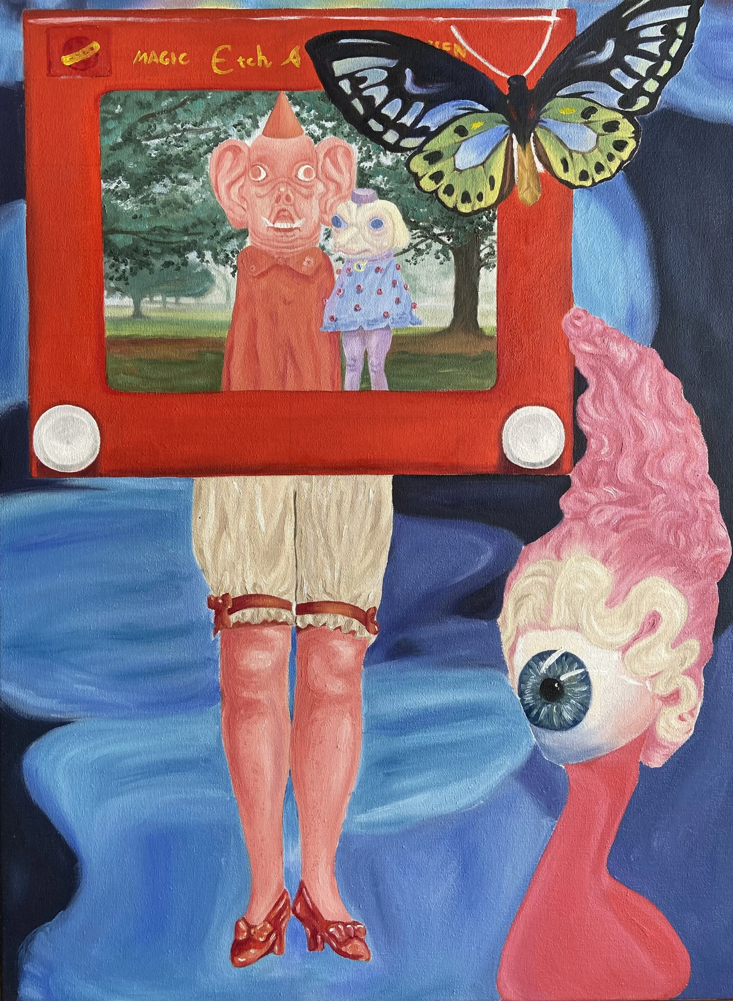Sketched Out, 2020, 18" x 24", oil on canvas