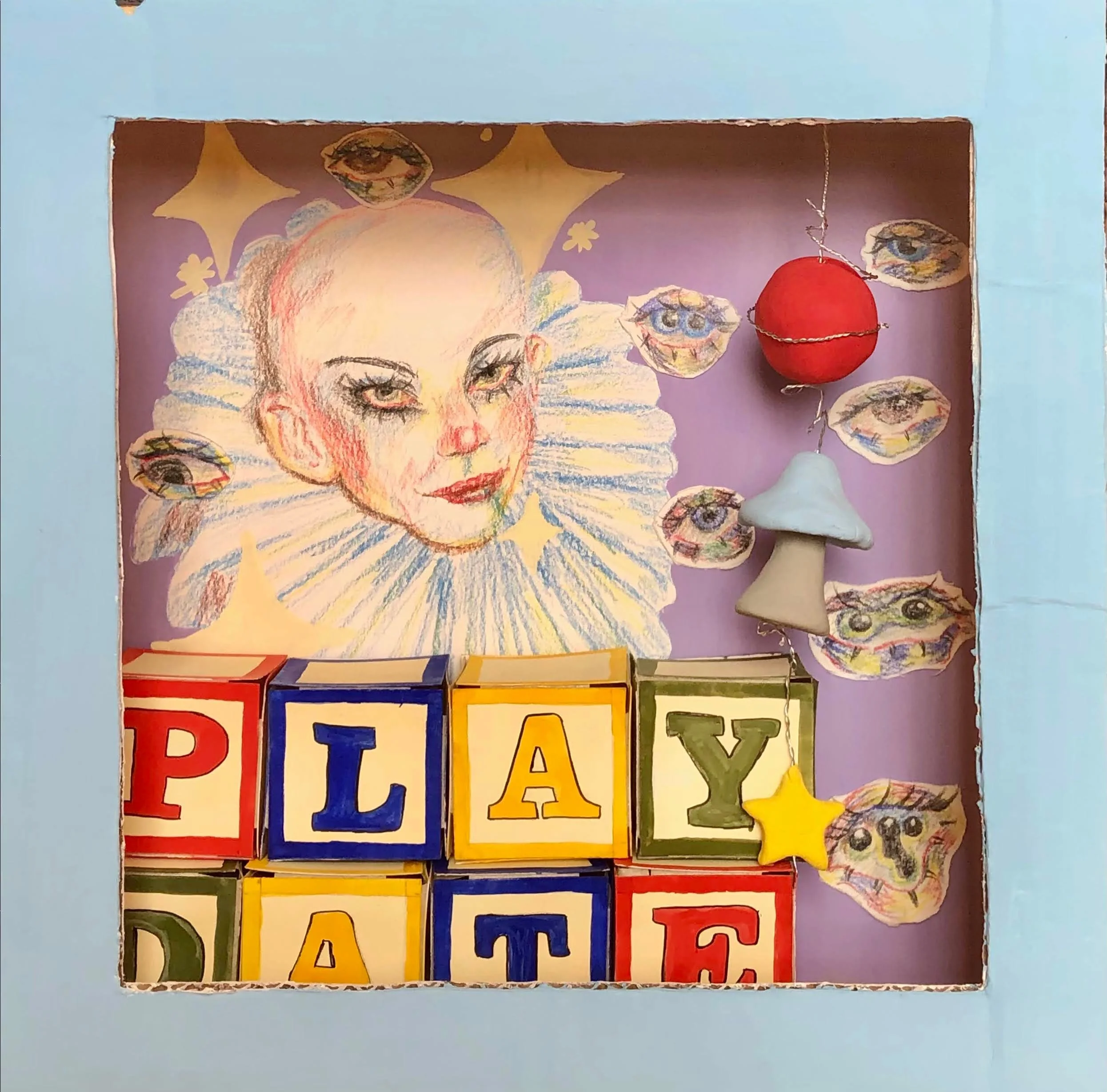 Play Date, 2020, mixed media