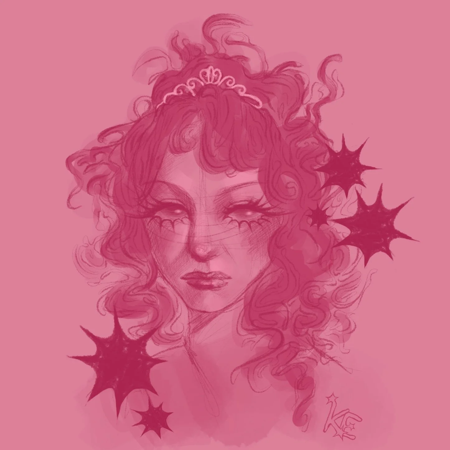 Portrait Practice, 2024, digital