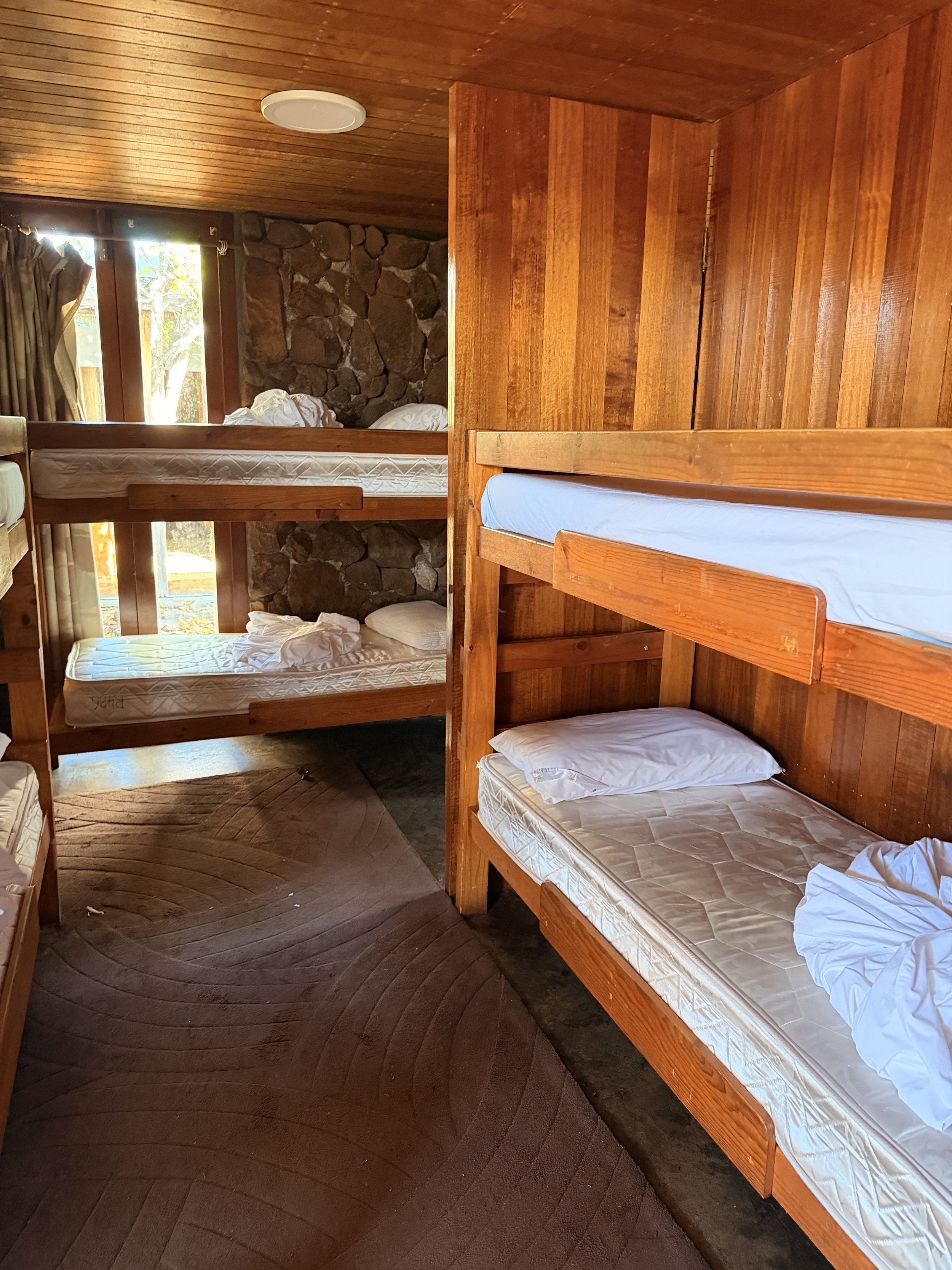 Shared beds & baths or own van