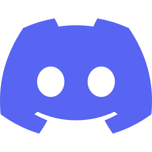 Illustration des Discord-Logos, eine blauer, stilisierte Comic-Figur mit großen schwarzen Augen und einem Lächeln.