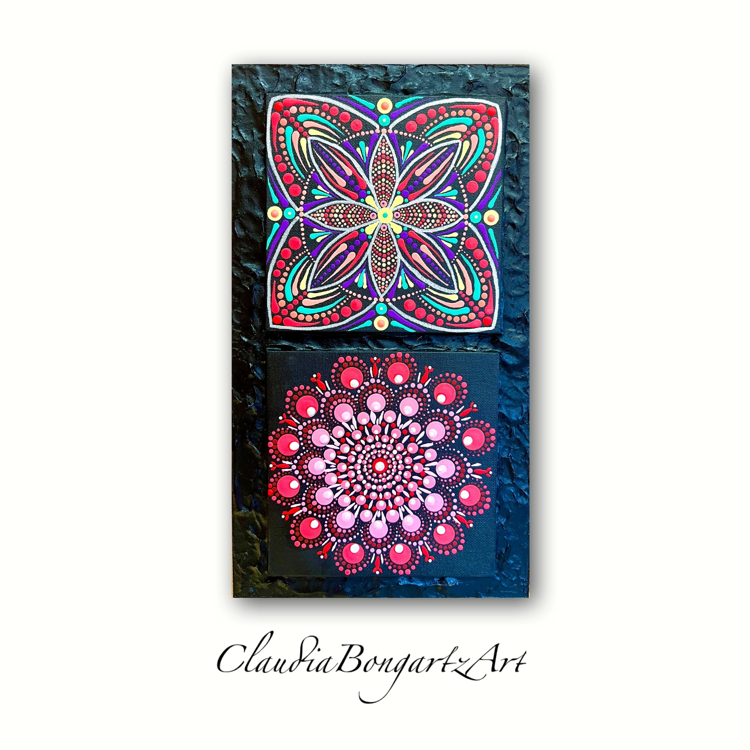 Mandalas auf Holz/ Leinwand Nummer 2339