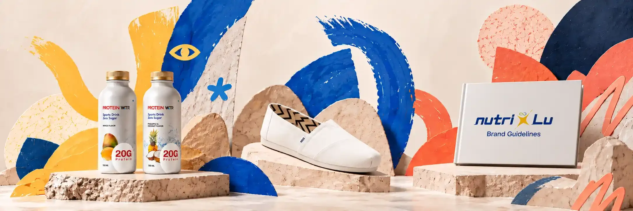 Noreen Rashwan featured brand design work including WTR, TOMS and Nutri Lu