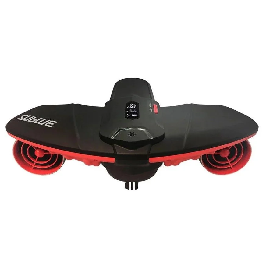 Black and red water scooter to dive underwater
