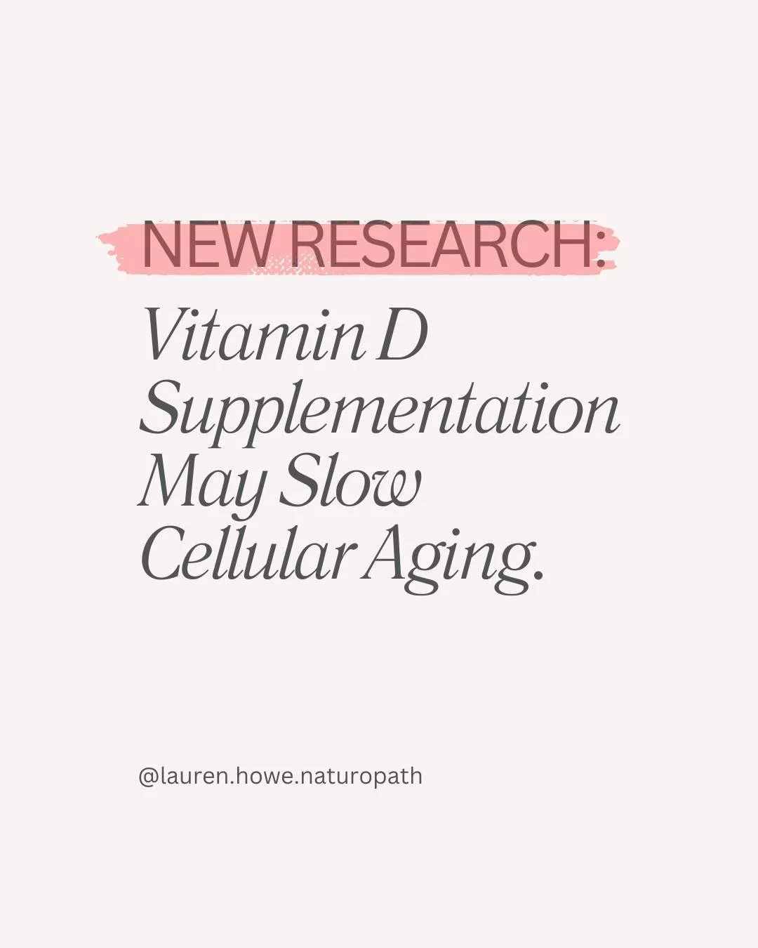 Can Vitamin D Slow Cellular Aging?

A fascinating new analysis from the VITAL trial (published in The American Journal of Clinical Nutrition) suggests that daily vitamin D₃ may help preserve telomere length &mdash; the protective DNA &ldquo;caps&rdqu
