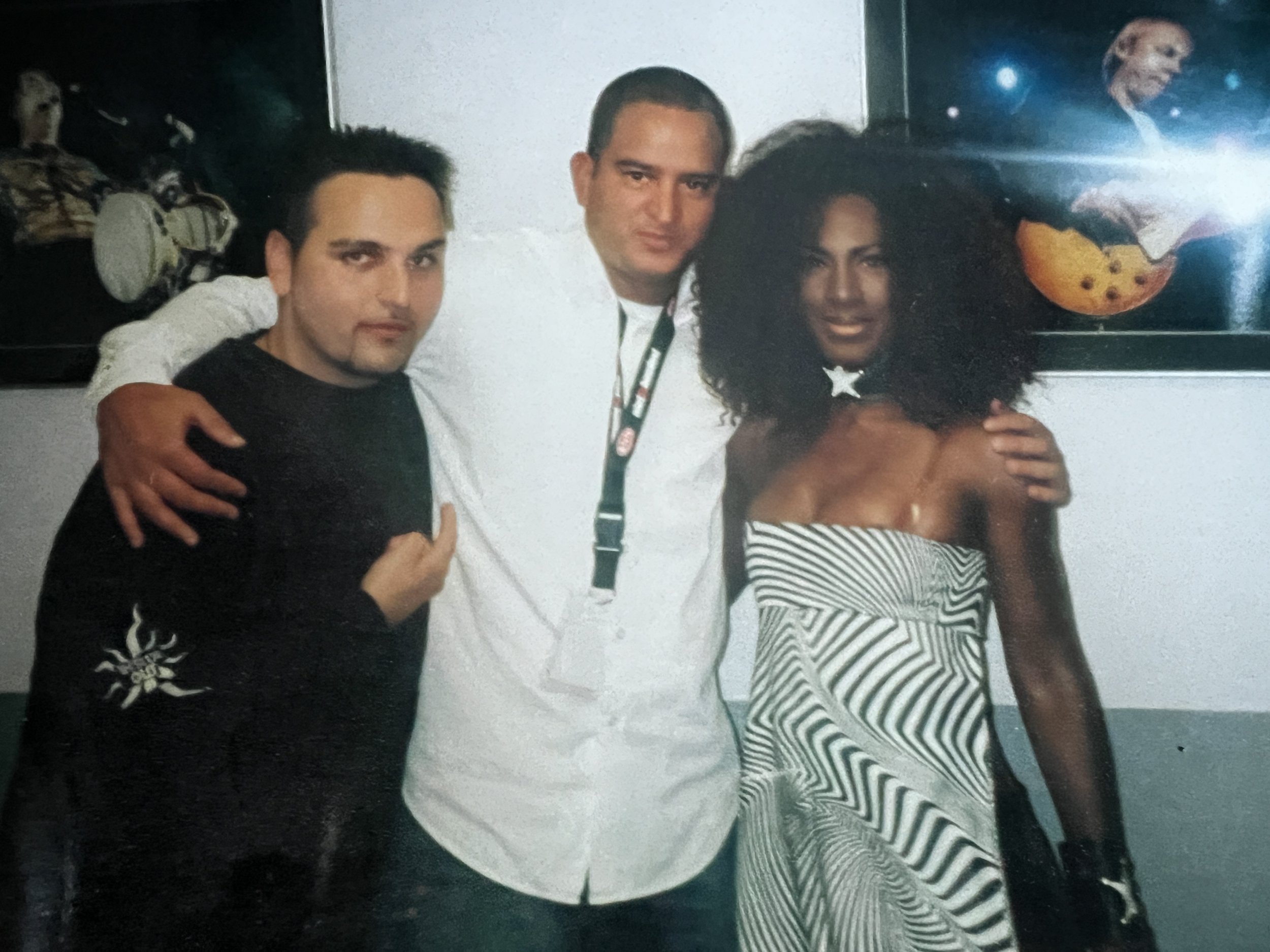 Foti, Tourmanager Ron, Jackie Sangster