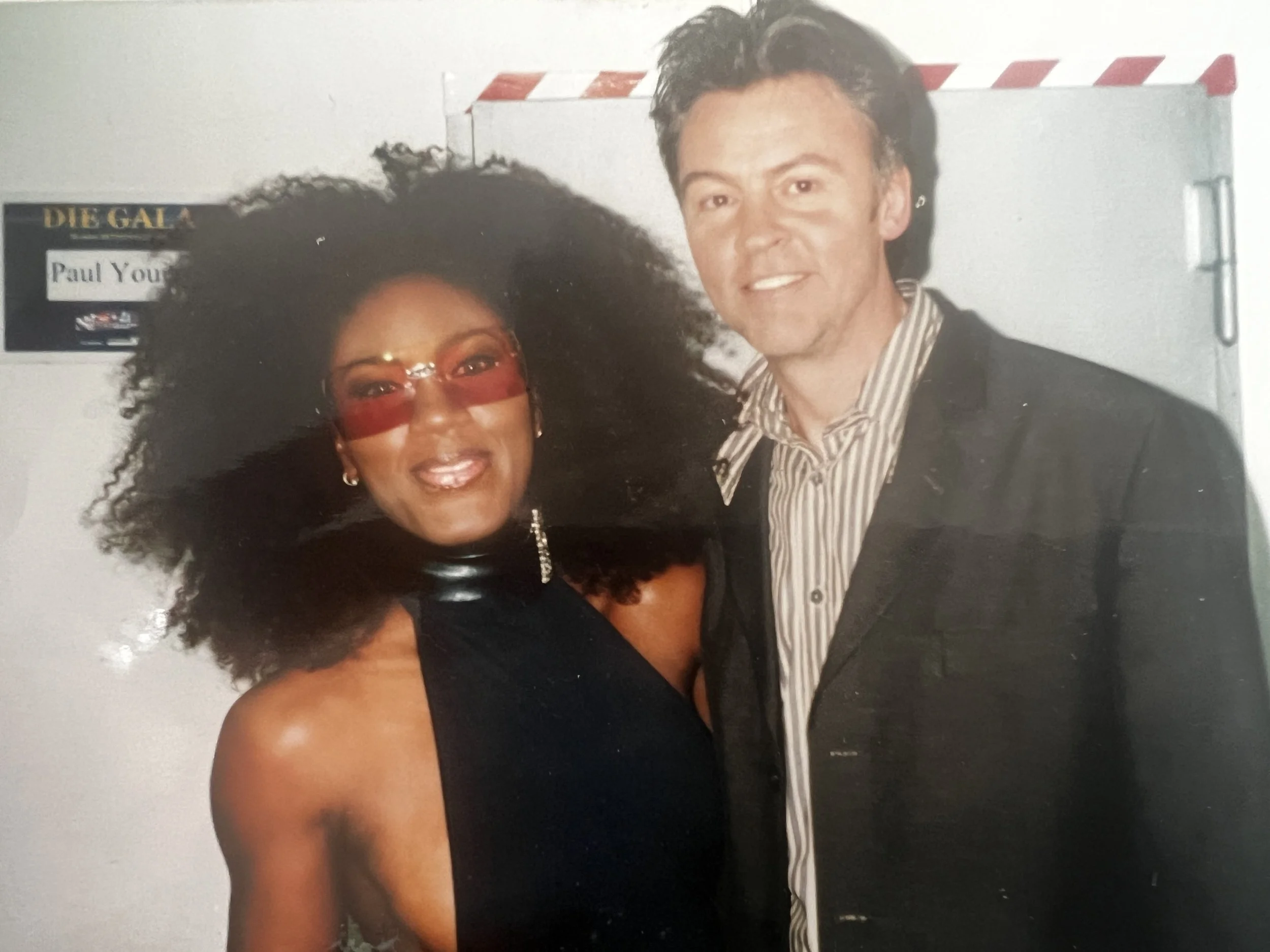 Jackie Sangster with Paul Young