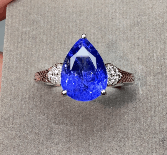 14k Gold, Tanzanite Diamond Ring