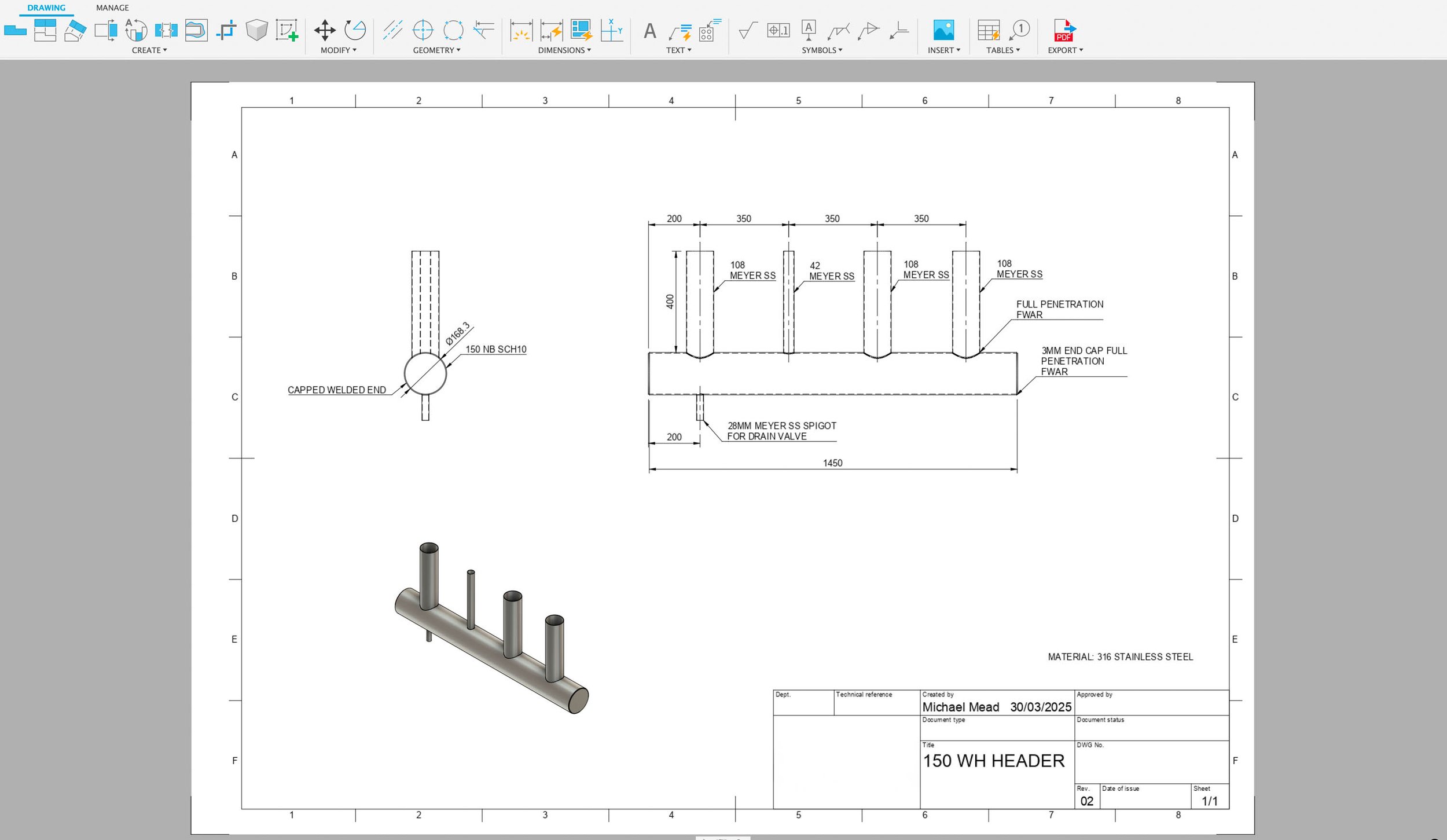 Technical drawings