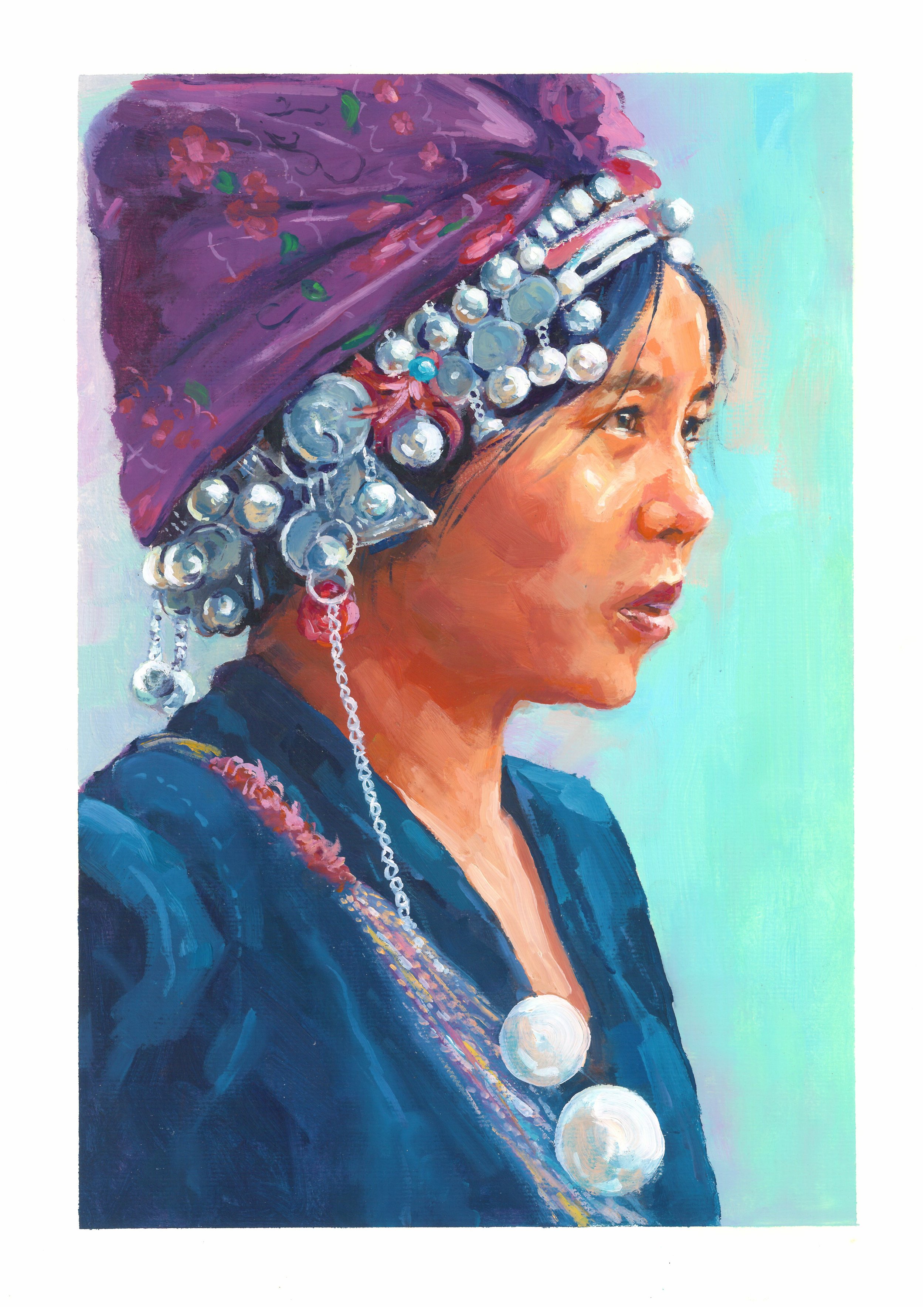 Asian Akha girl