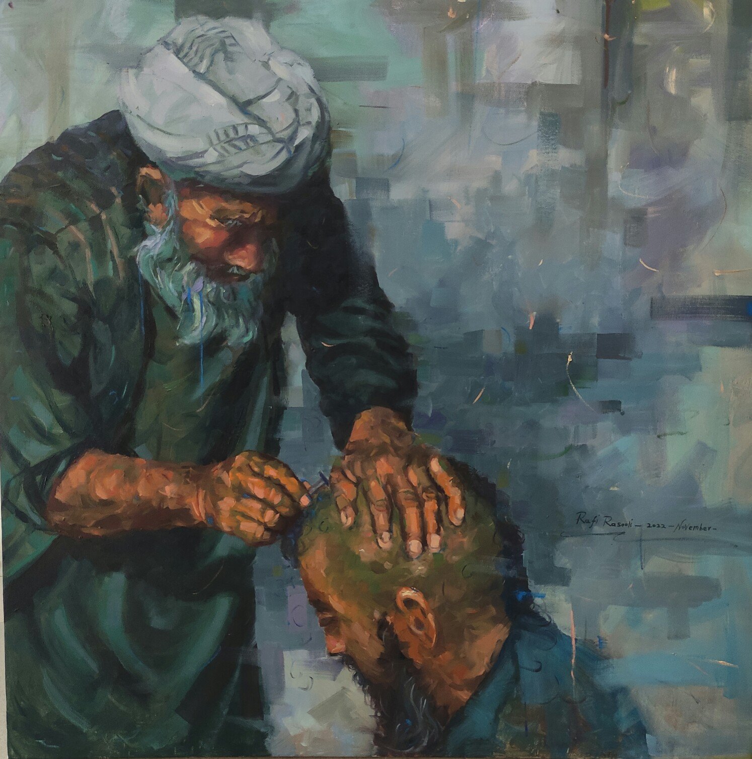 Street barber