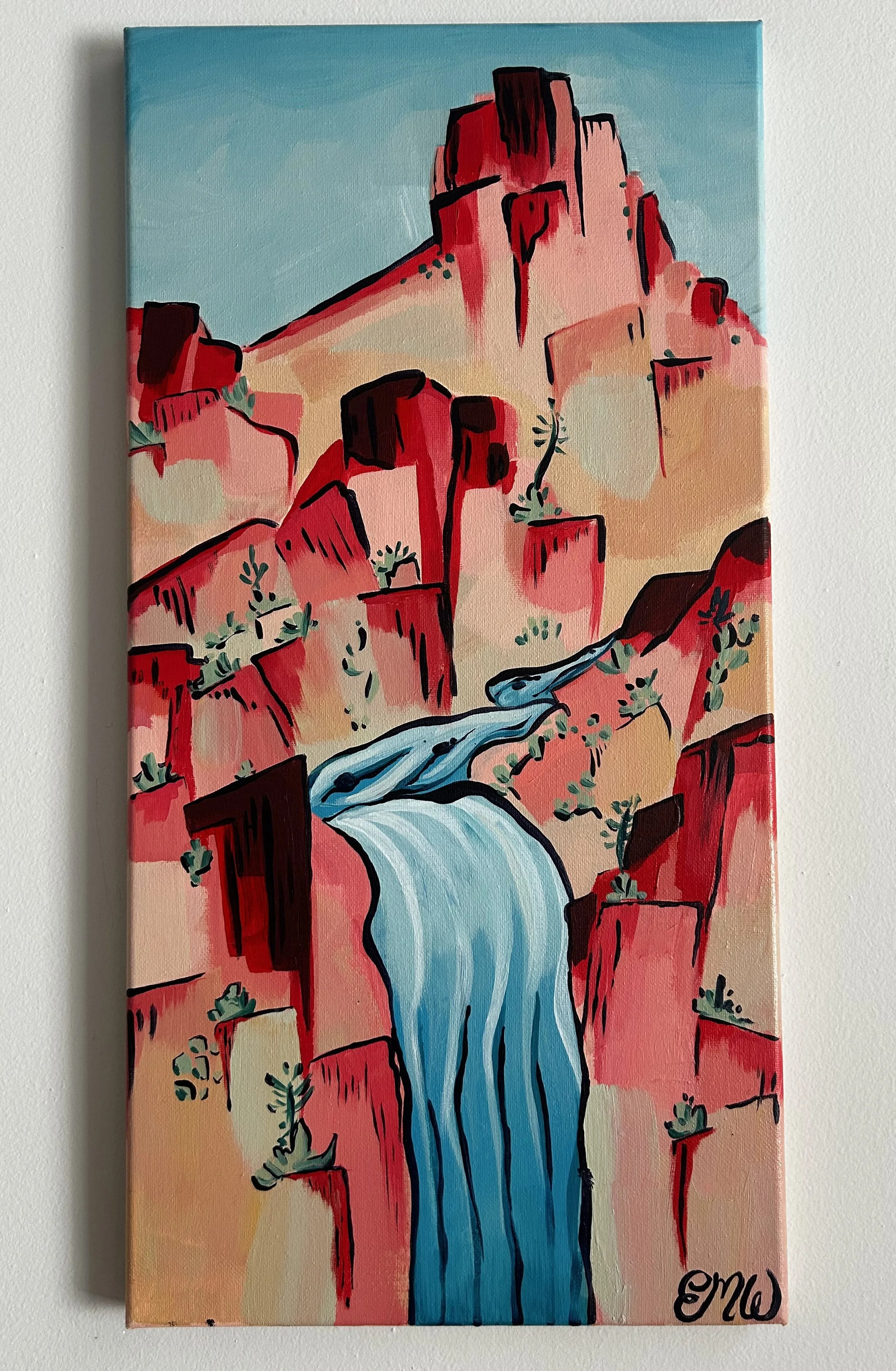 Untitled, Acrylic on Canvas, 10"x20"
