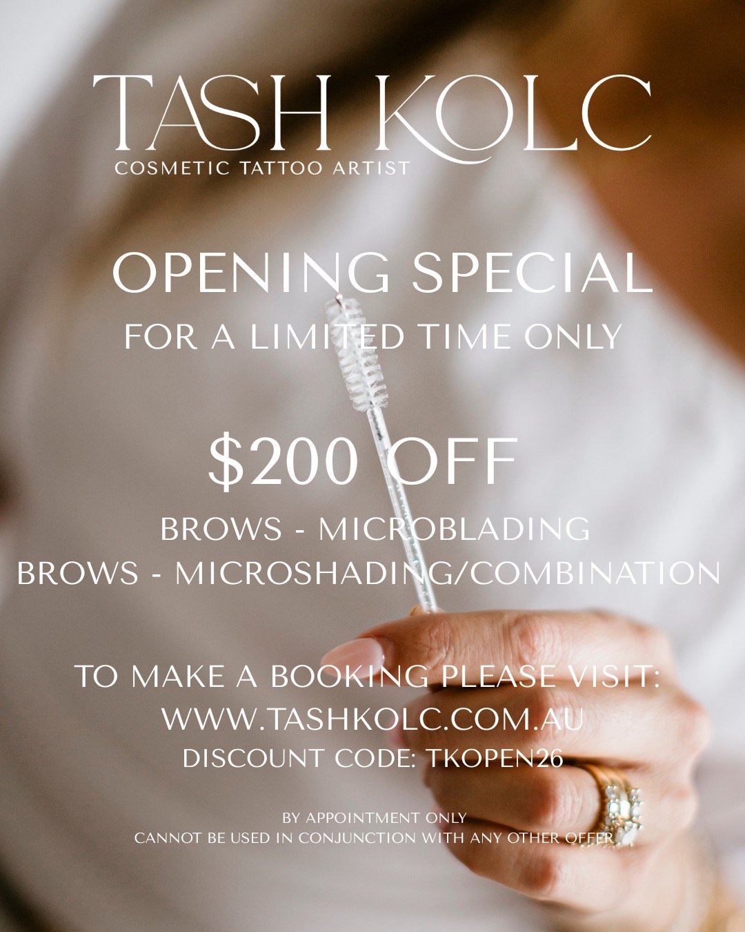To celebrate the opening of my new studio in Rouse Hill, I'm offering $200 OFF all new Brow and Lip Cosmetic Tattoo treatments! 🤍
Whether you've been thinking about soft, natural brows or beautifully enhanced lips, now is the perfect time to invest 