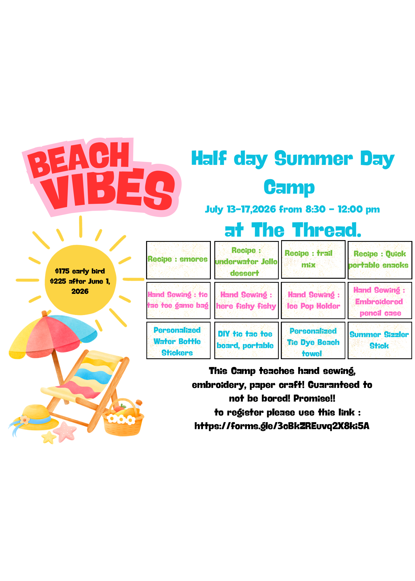 BEACH VIBES - Day Camp - July 13-17