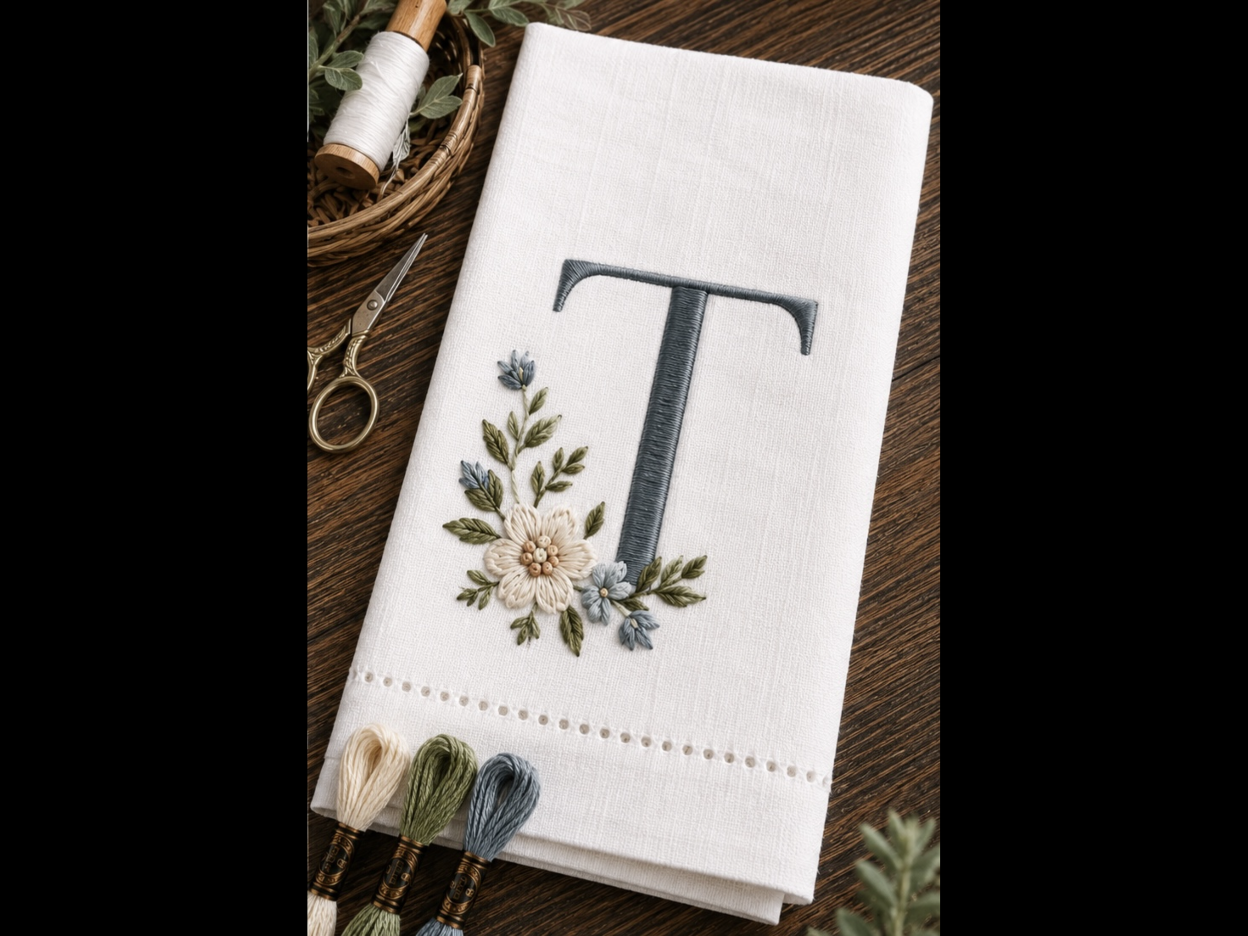 Monogram Teatowel