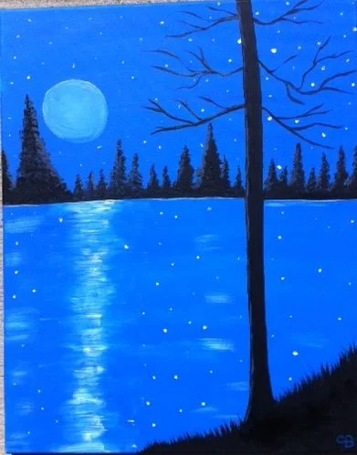 Blue Moon Painting