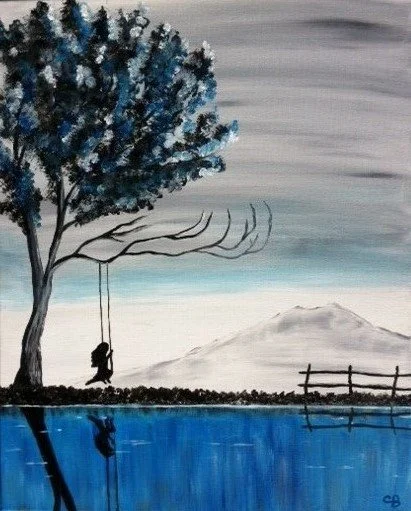 Little Girl Swinging