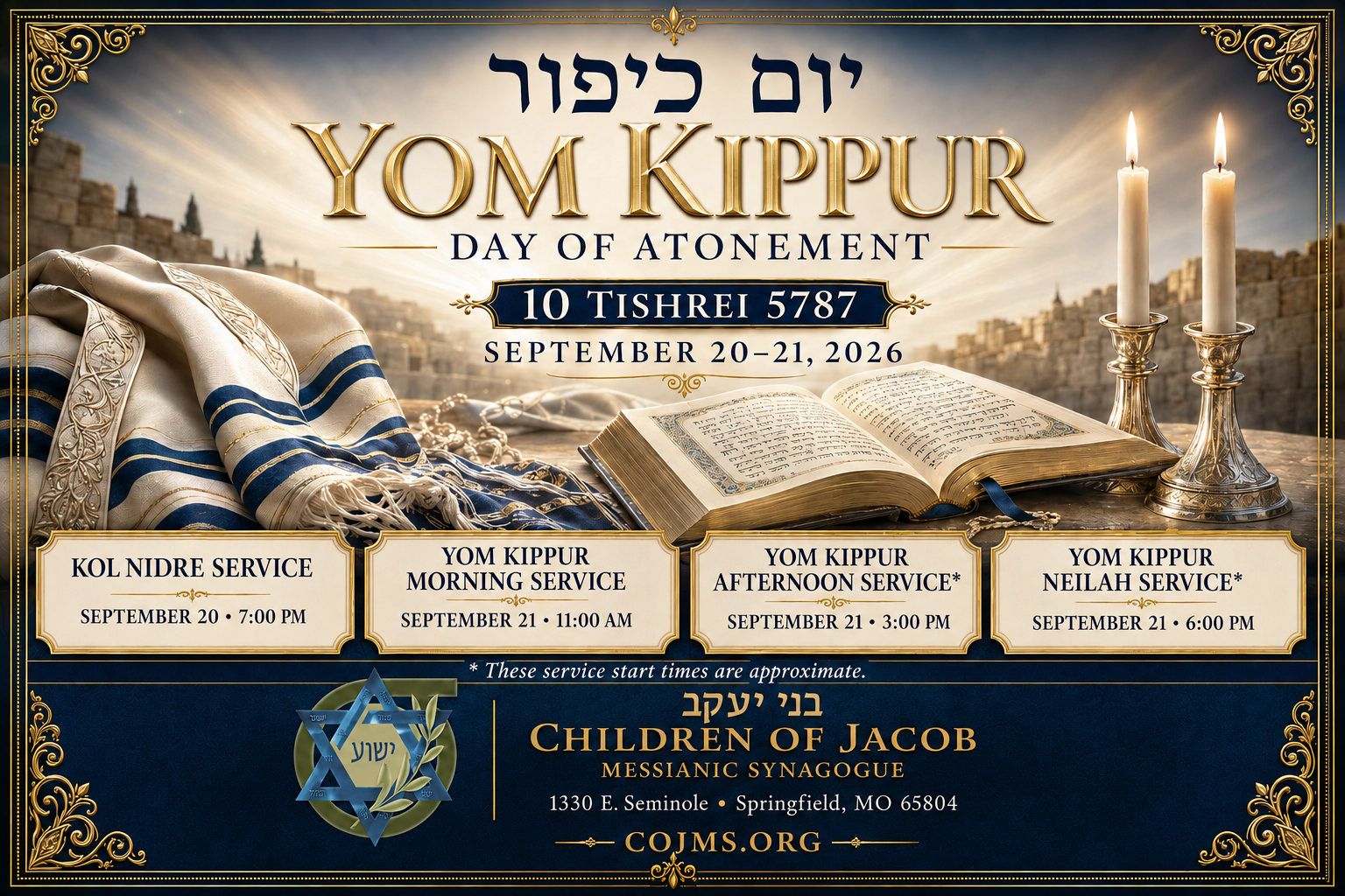 KOL NIDRE SERVICE