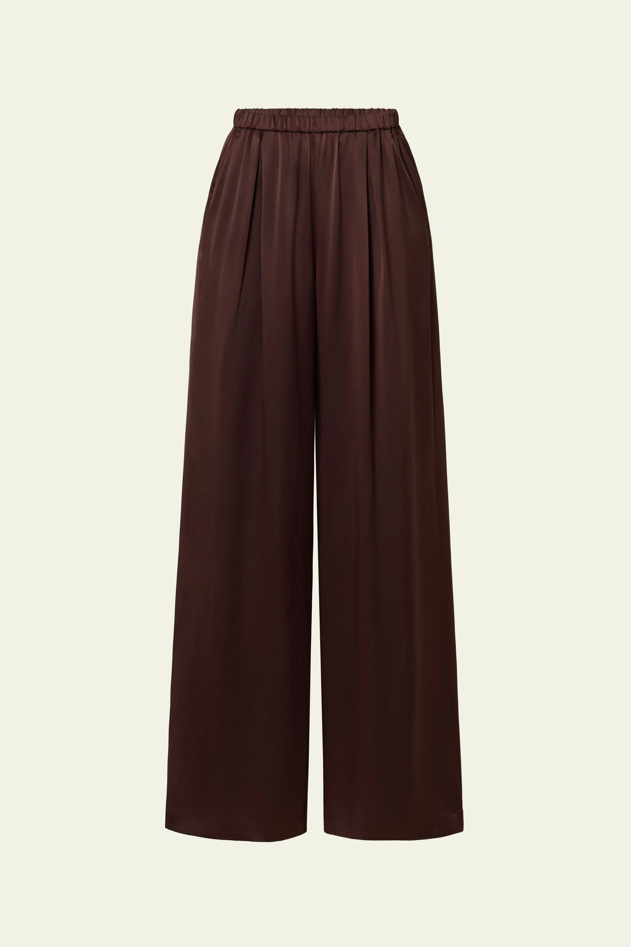 My favorite silk trousers to pair with the blouse above are also made from 100% silk. They have a wide-leg fit and can be worn with the matching blouse or on their own. I love them for everyday wear - the elastic waistband makes them incredibly comfo