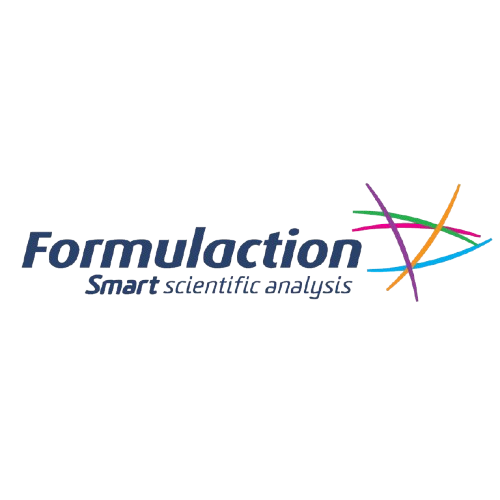 Logo de 'Formulation' avec le slogan 'Smart scientific analysis' et un graphique coloré stylisé à droite.