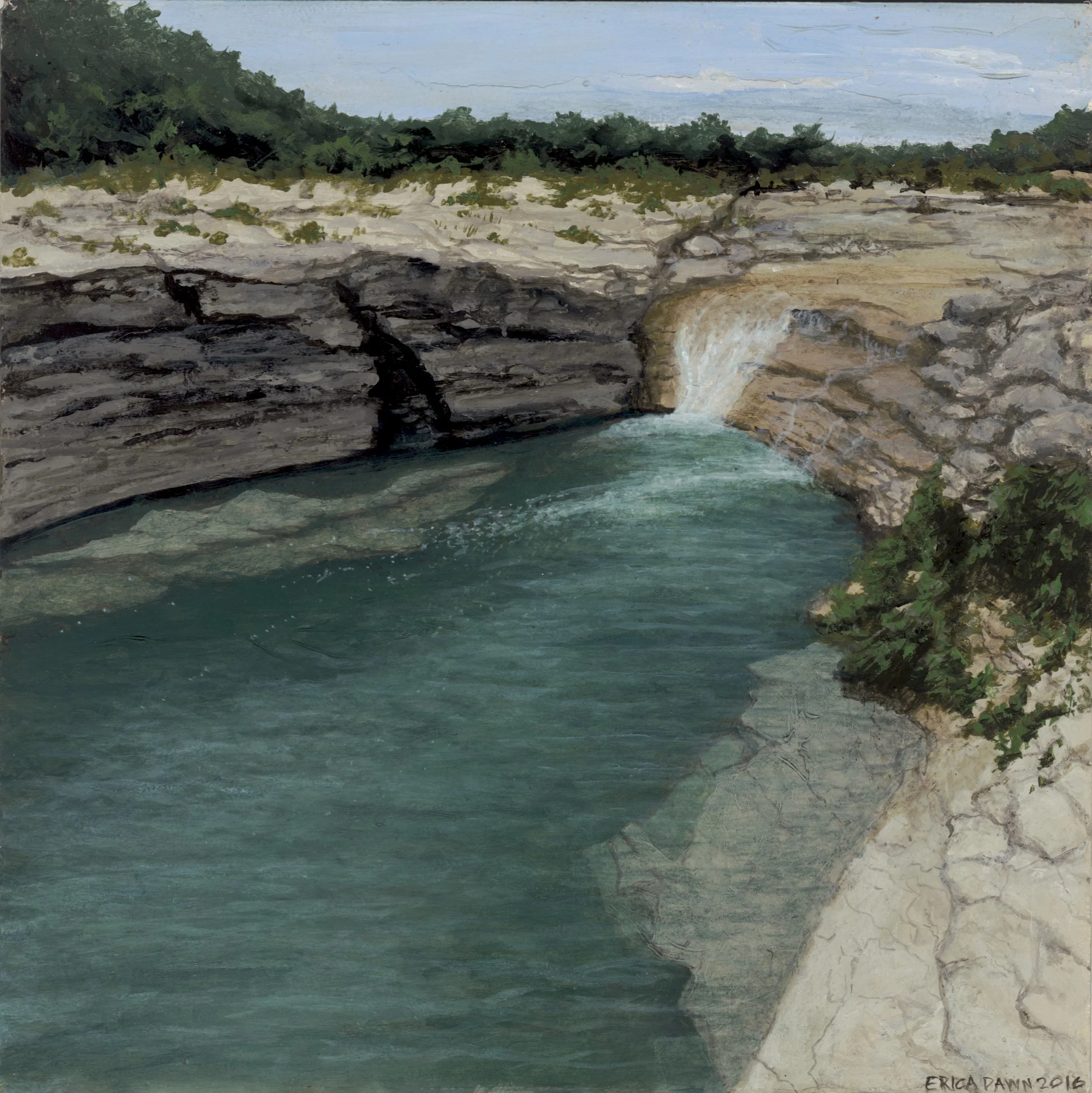 Fisher Falls - 12" x 12" Fine Art Print