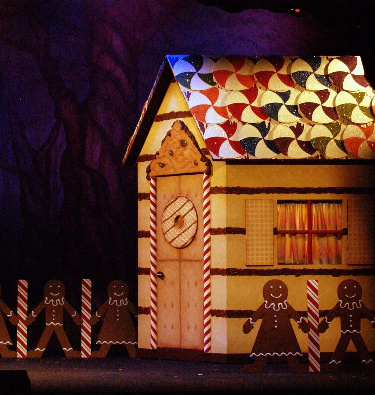 Designed, sculpted and painted set pieces