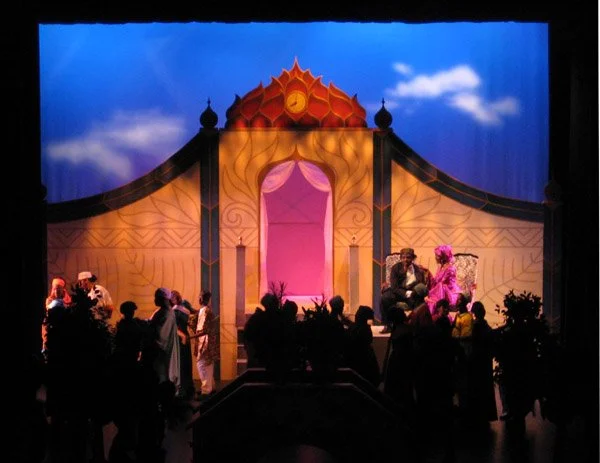 Painted set piece for theatrical production