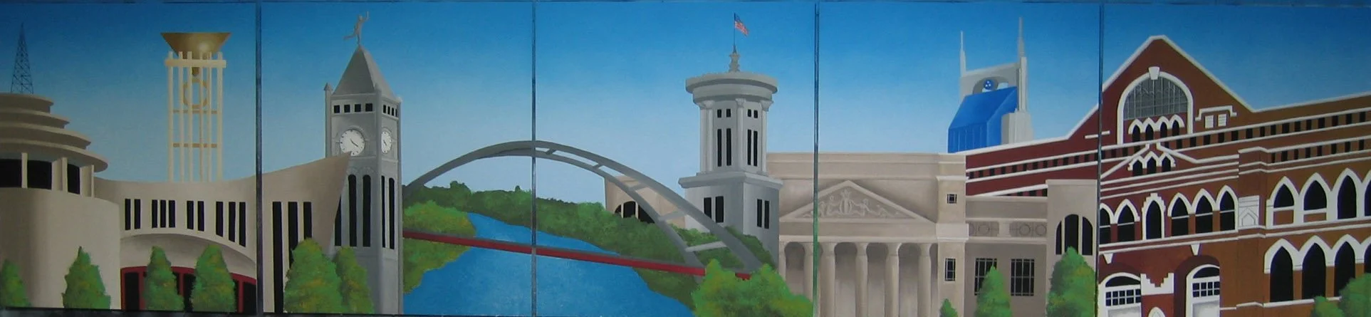 Mural painted for Nashville production company