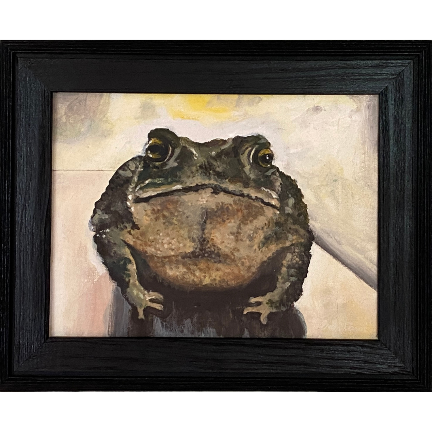 Froggy McFrogface - 9” x 12” Original Frog Painting