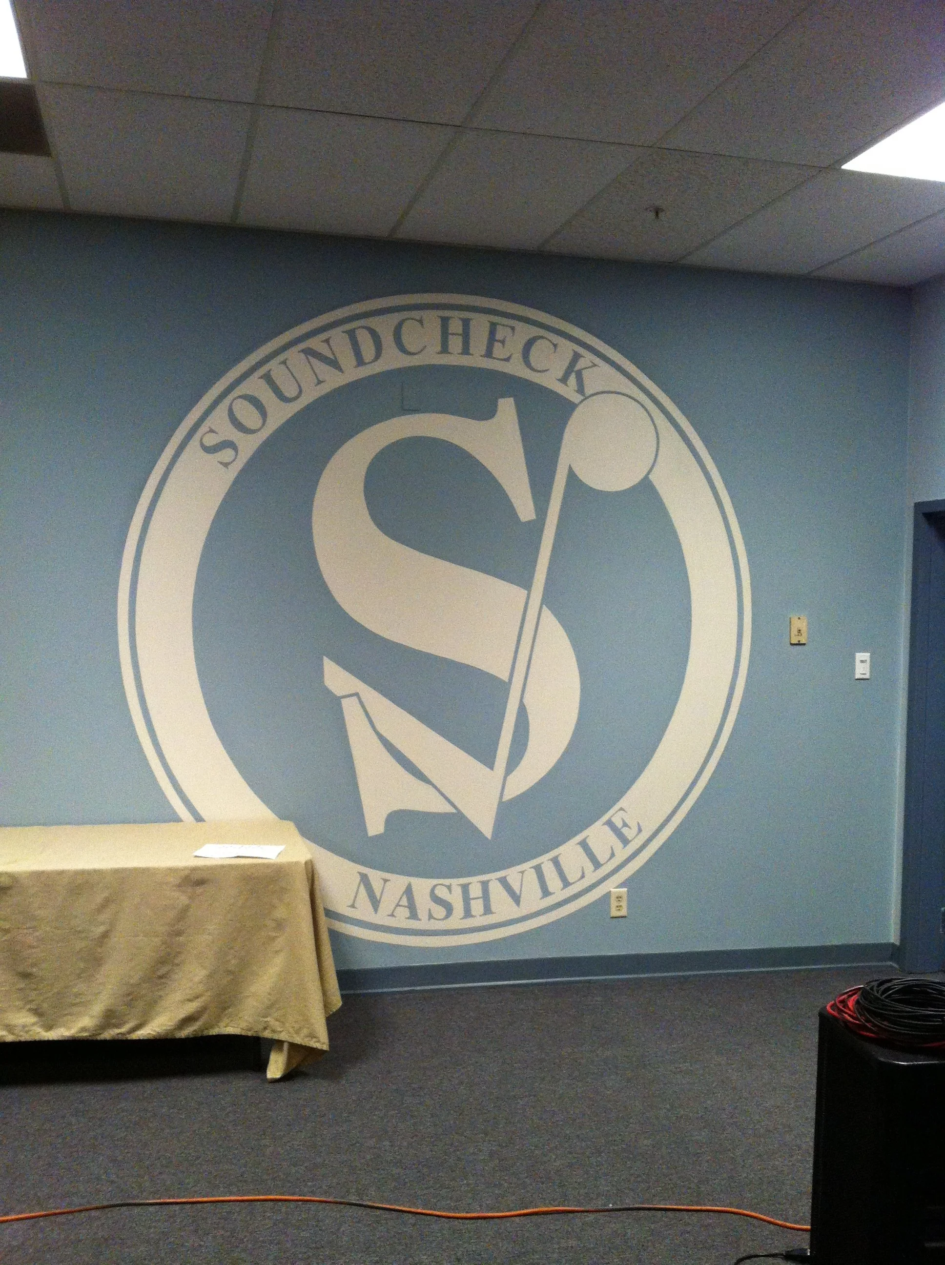 Hand painted mural for Nashville TV series
