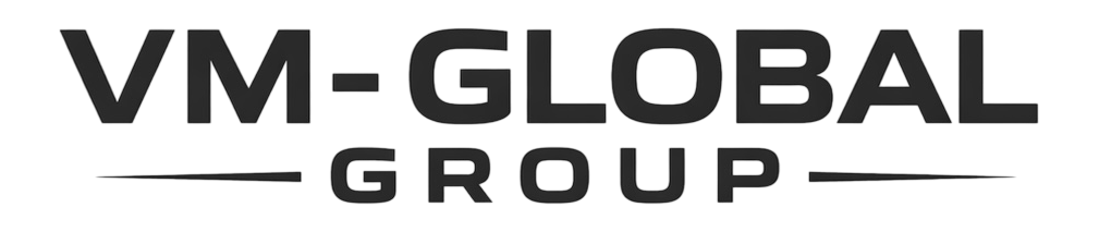 VM-GLOBAL GROUP logo with bold black text