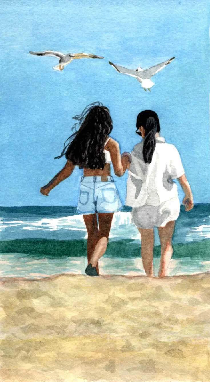 Untitled, watercolor, 6.75 x 3.75 inches ©2026