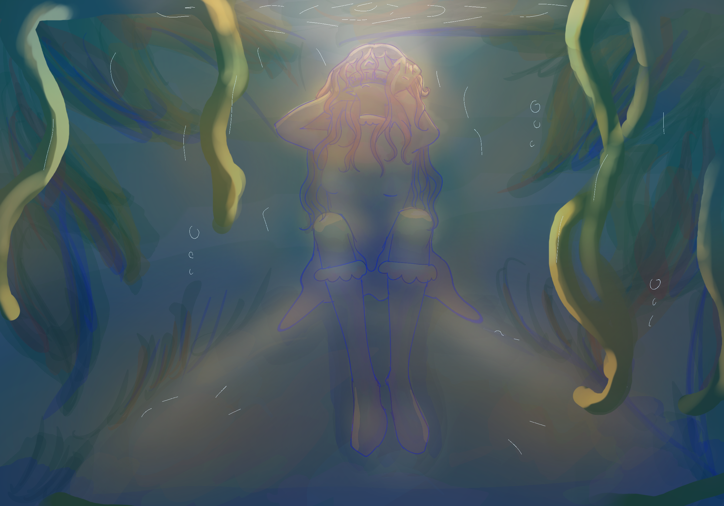 It Is Hard To Speak Underwater, procreate ©2026
