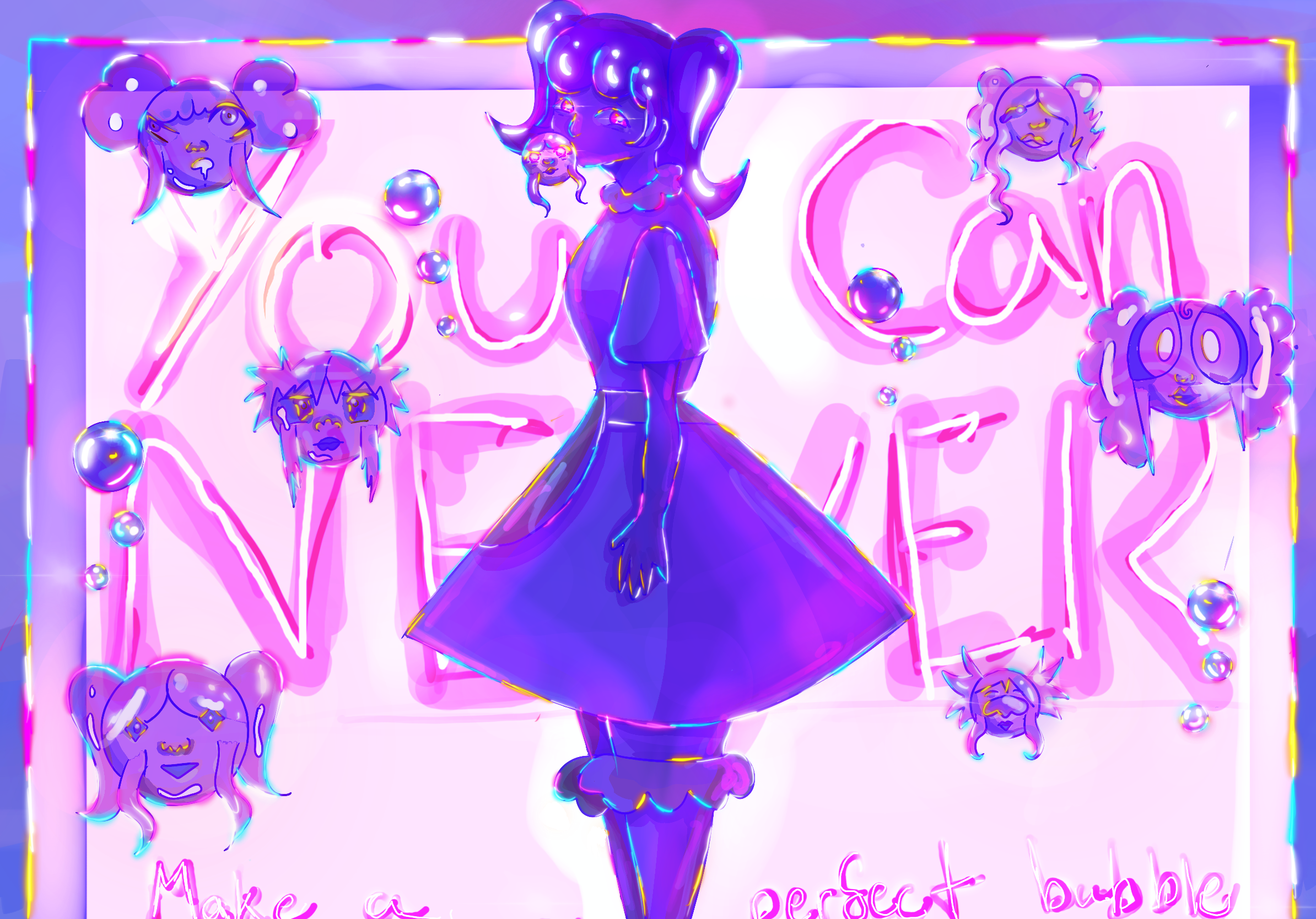 You Can Never Make a Perfect Bubble, procreate ©2026