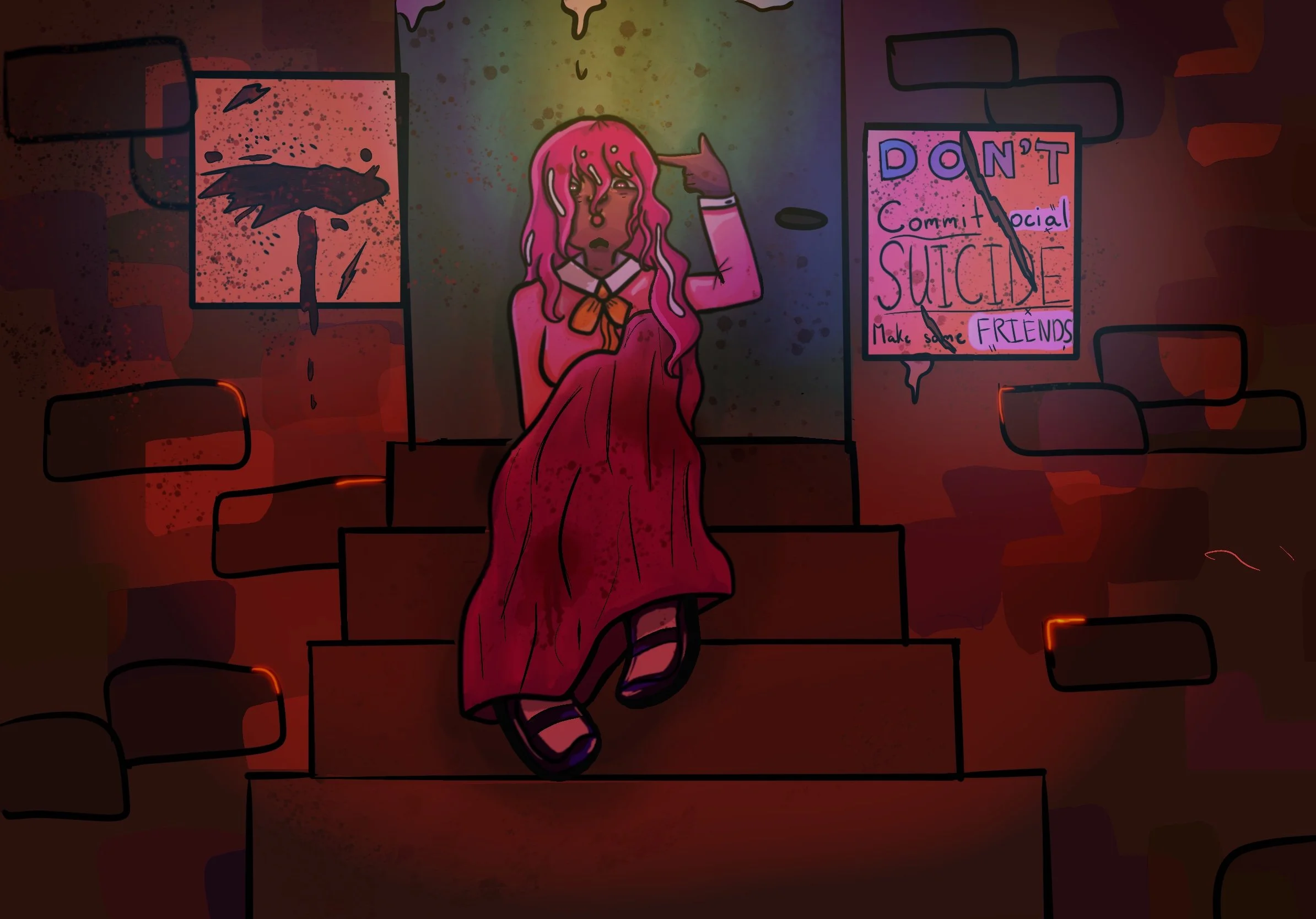 Social Suicide, procreate ©2026