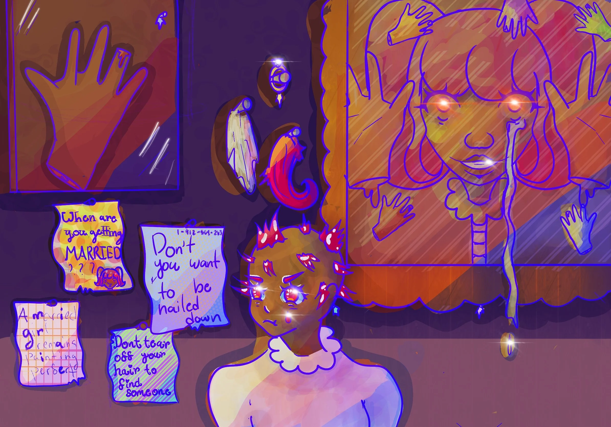 Trapped In A Marriage, procreate ©2025