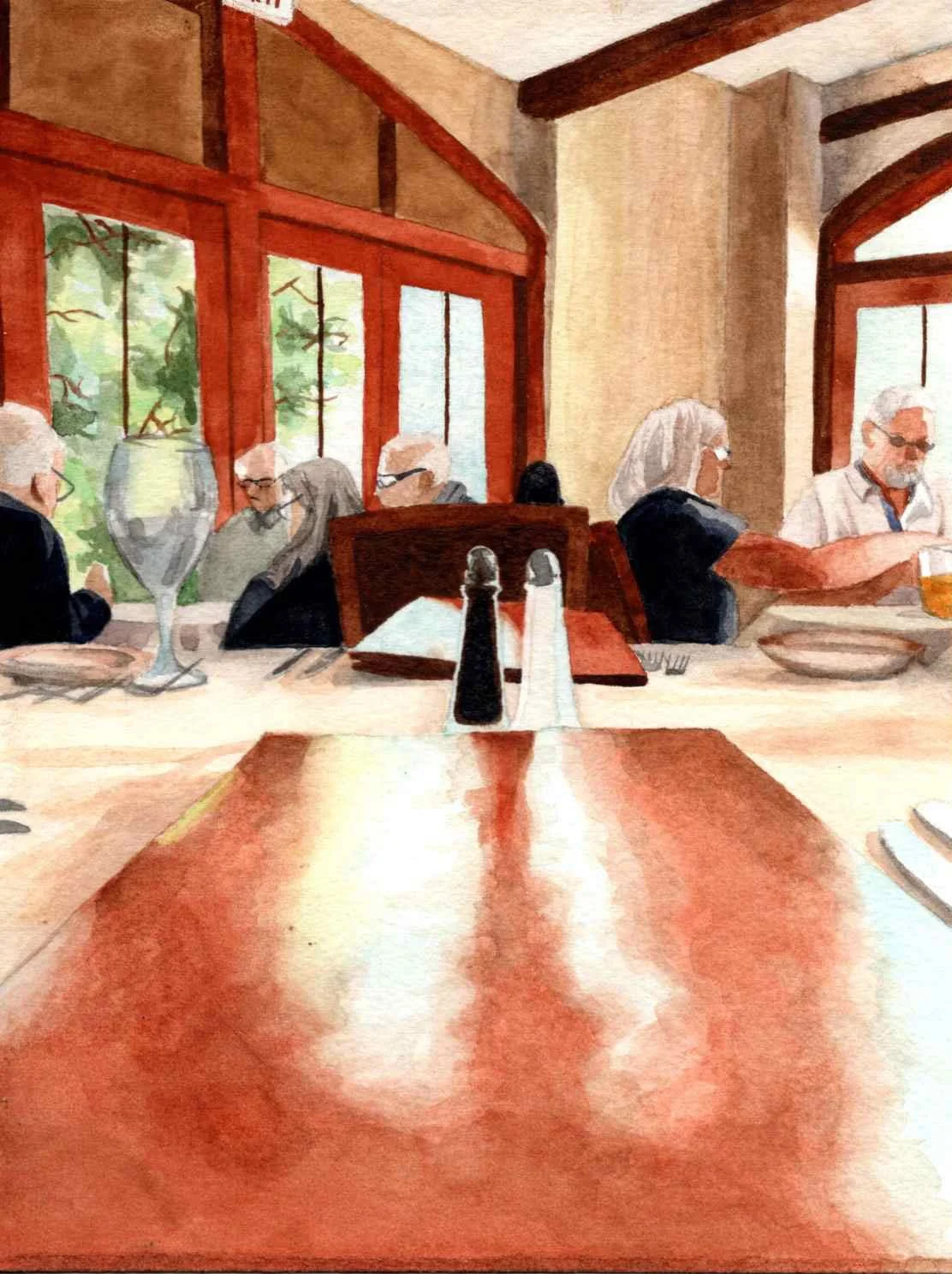 Untitled, watercolor, 7.5 x 5.5 inches ©2026