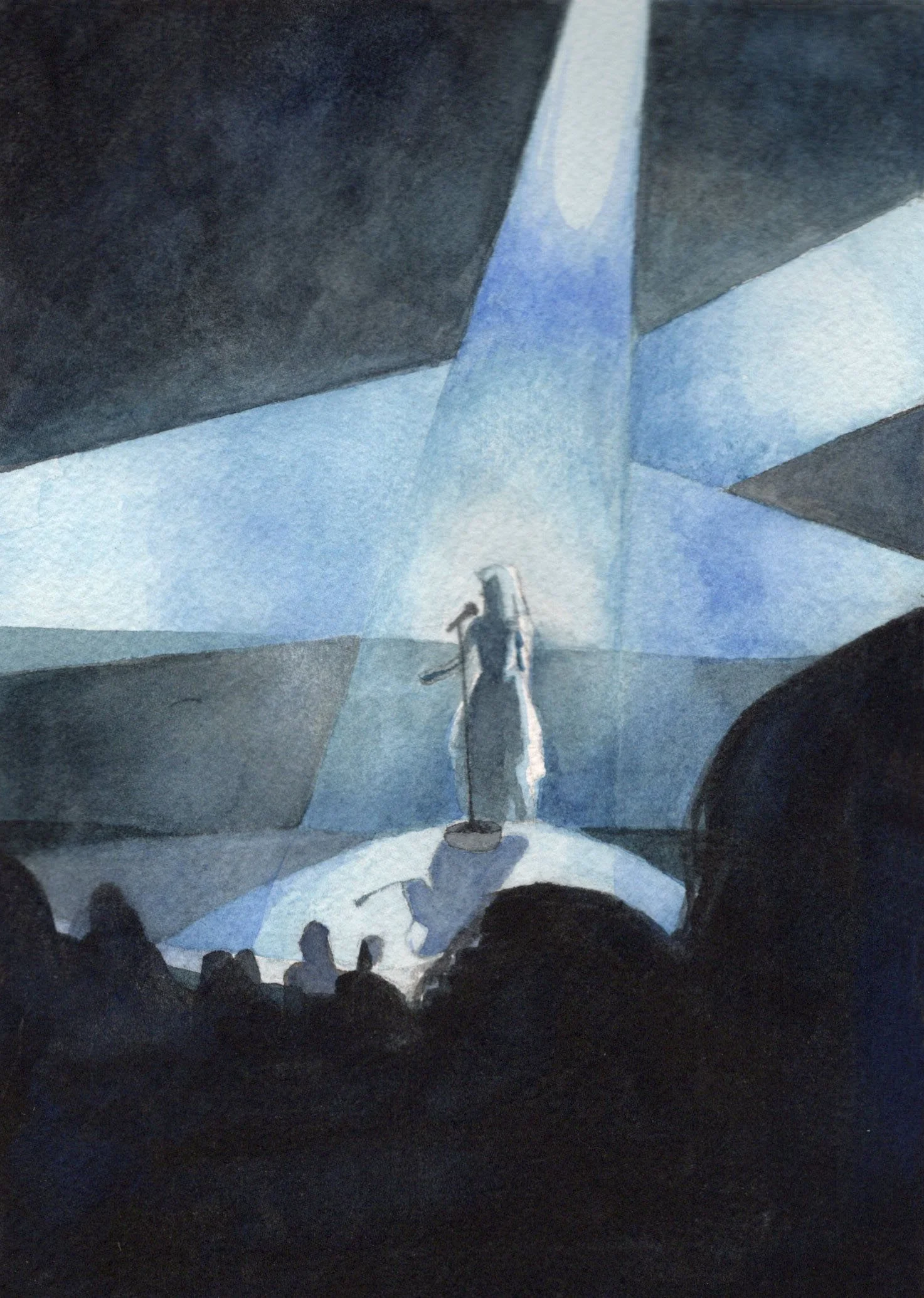 Untitled, watercolor, 7 x 5 inches ©2026