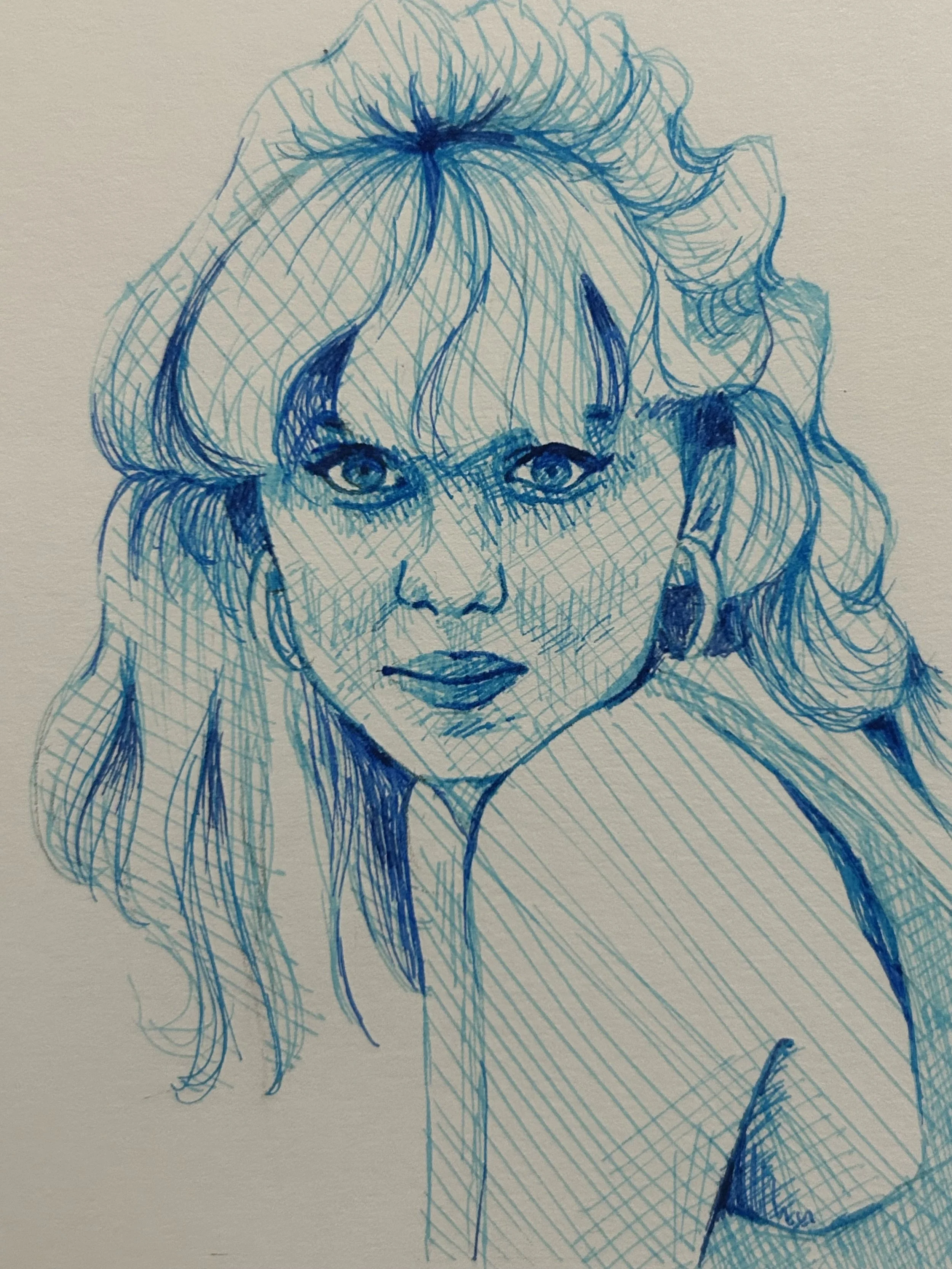 Maisie Peters, pen, 7 x 5 inches, ©2025