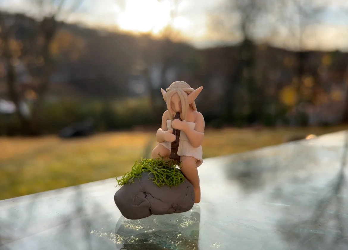 Untitled 9, sculpey, 2 x 2 inches, ©2025